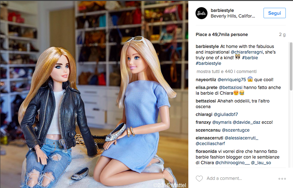 Chiara Ferragni, Mattel dedica una Barbie alla fashion blogger - Panorama