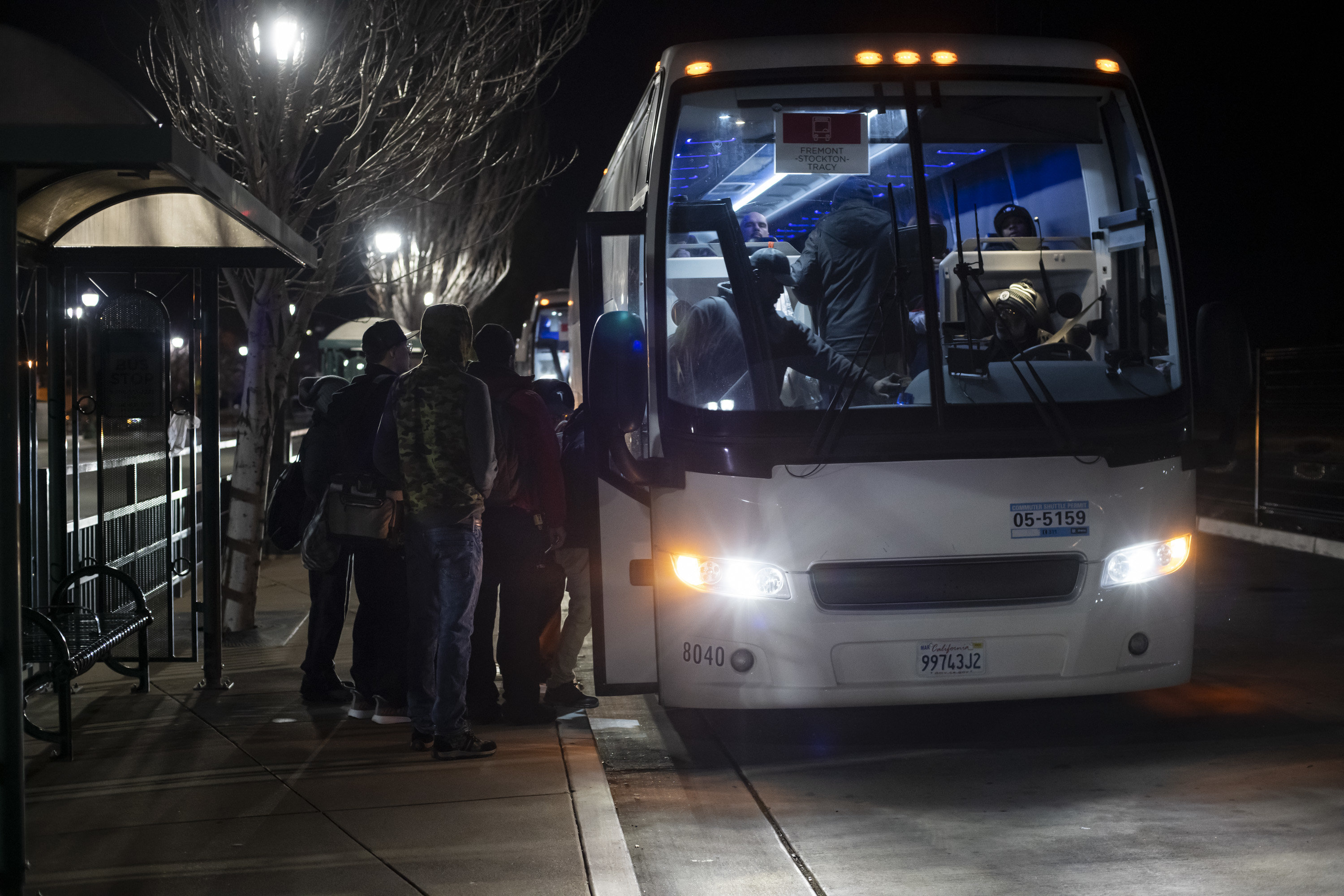 Tech shuttles now travel as far as out as the Central Valley