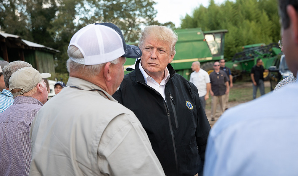 alternet.org - Nick Hilden - New report reveals Trump is too broke to pay farm bribes