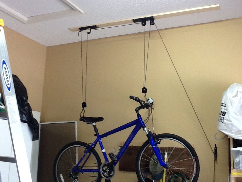 How to install a bicycle lift on your garage ceiling - B+C Guides
