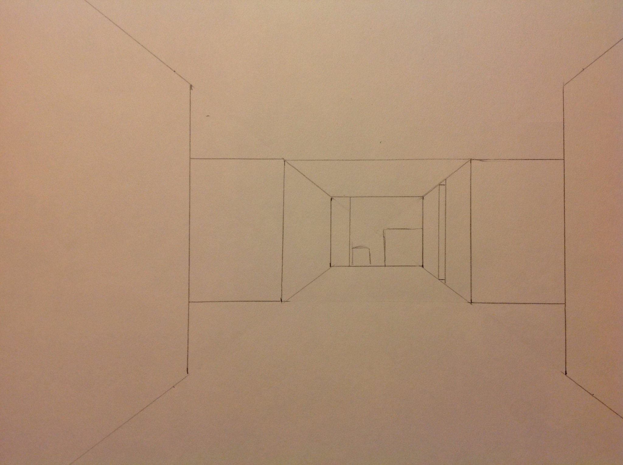 1 Point Perspective Drawing - Craft Project Ideas