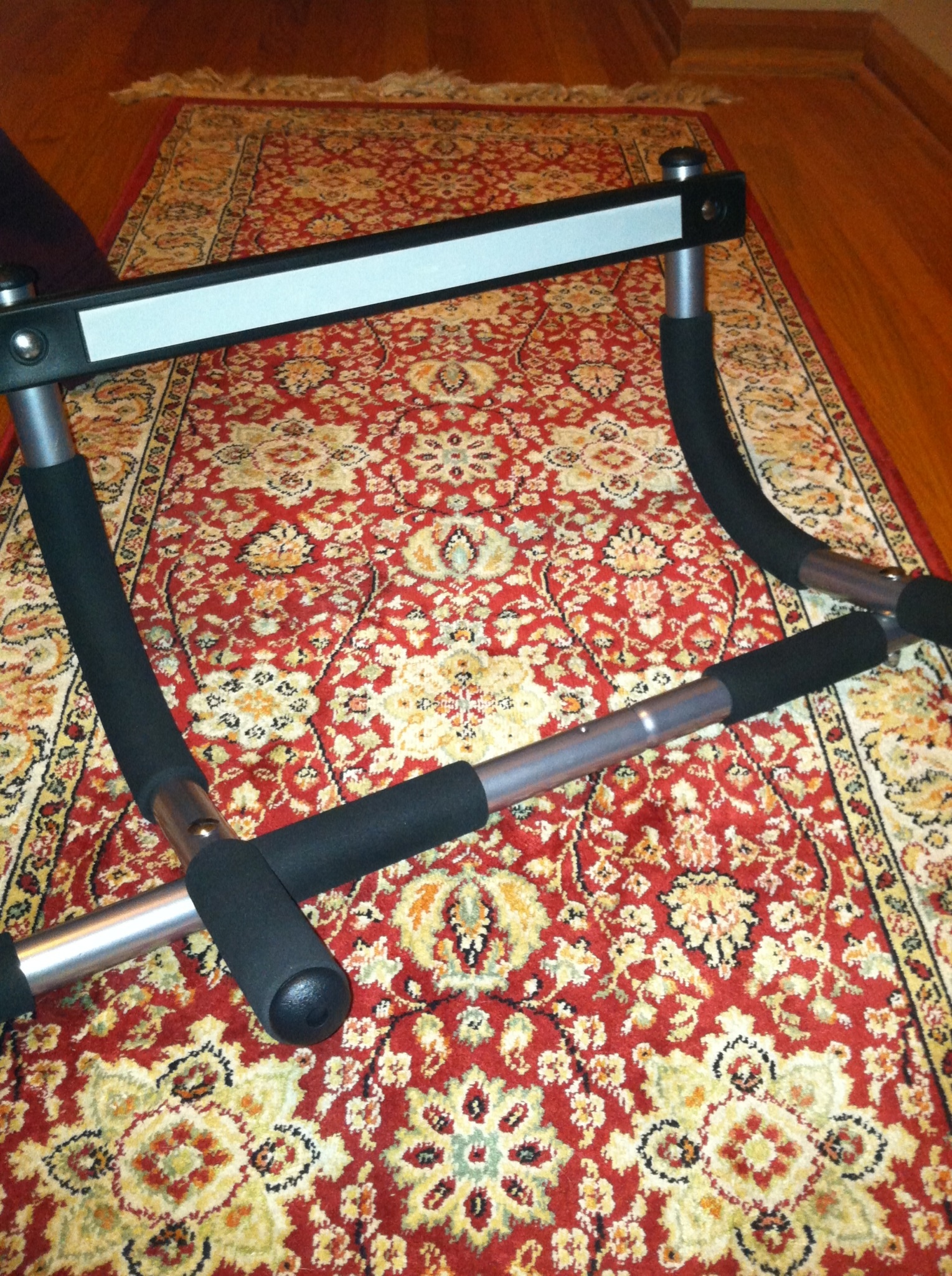 How to install an iron gym pullup bar B C Guides