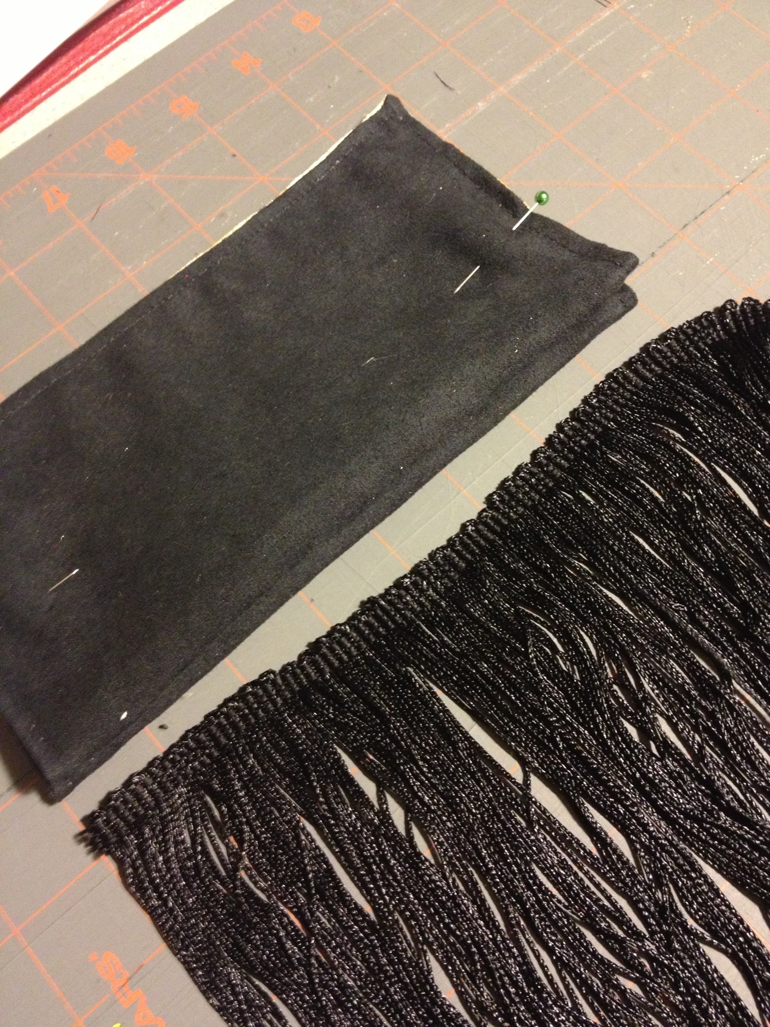 Black Brushed Satin Fabric
