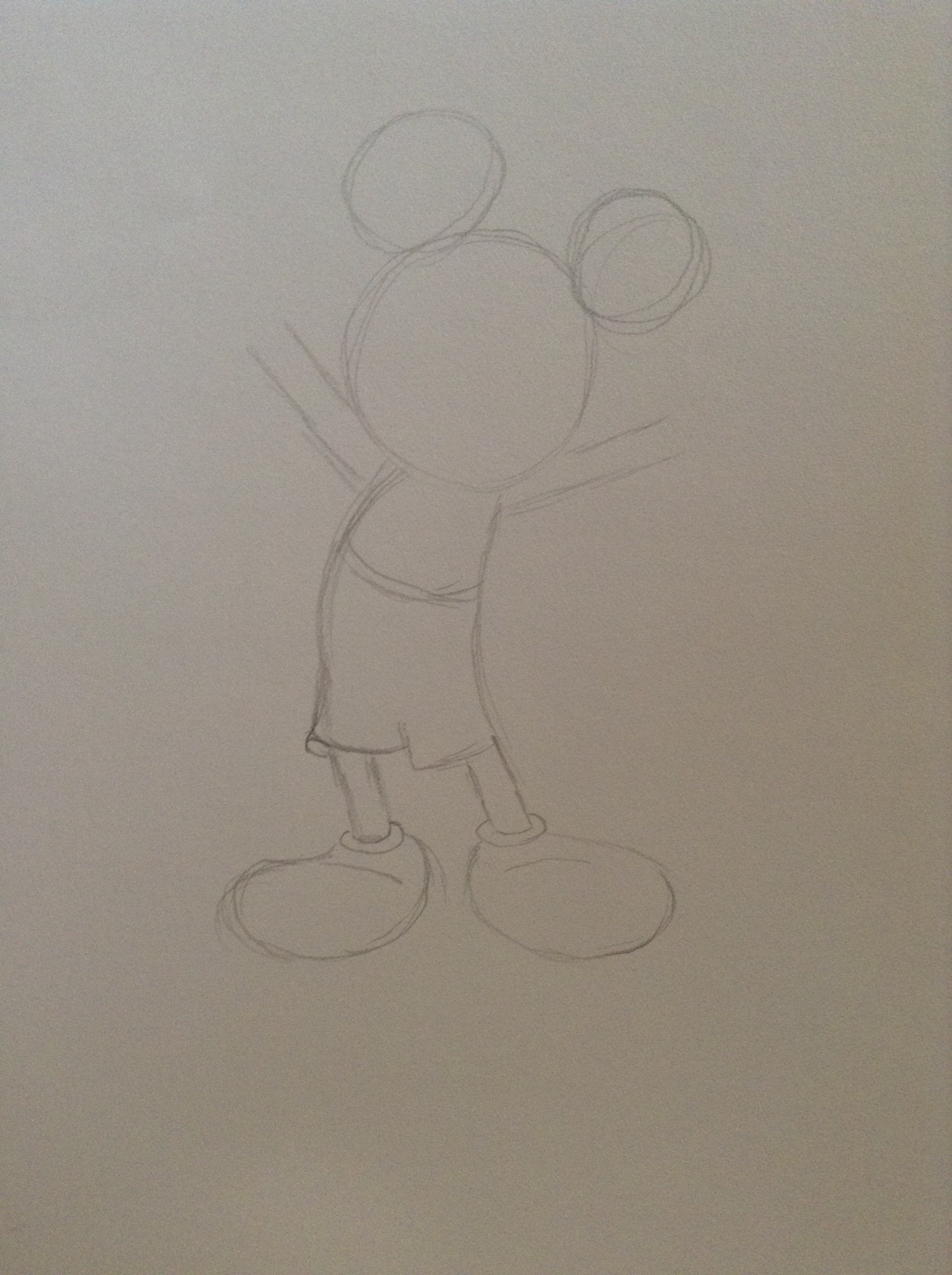 How to draw mickey mouse - B+C Guides