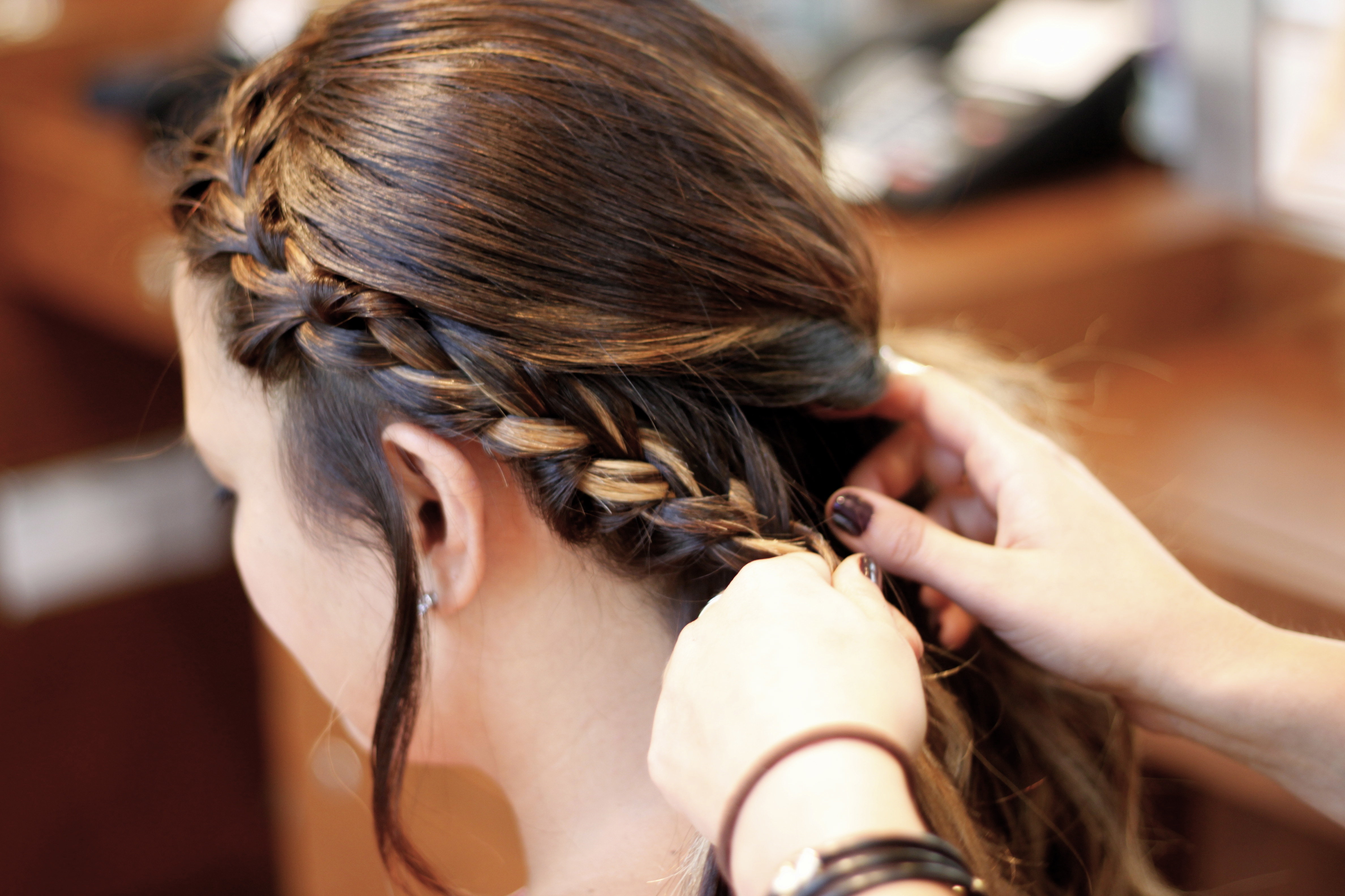 Hair Styles Ideas : Curly Side Bun + Fishtail Braid | Flickr