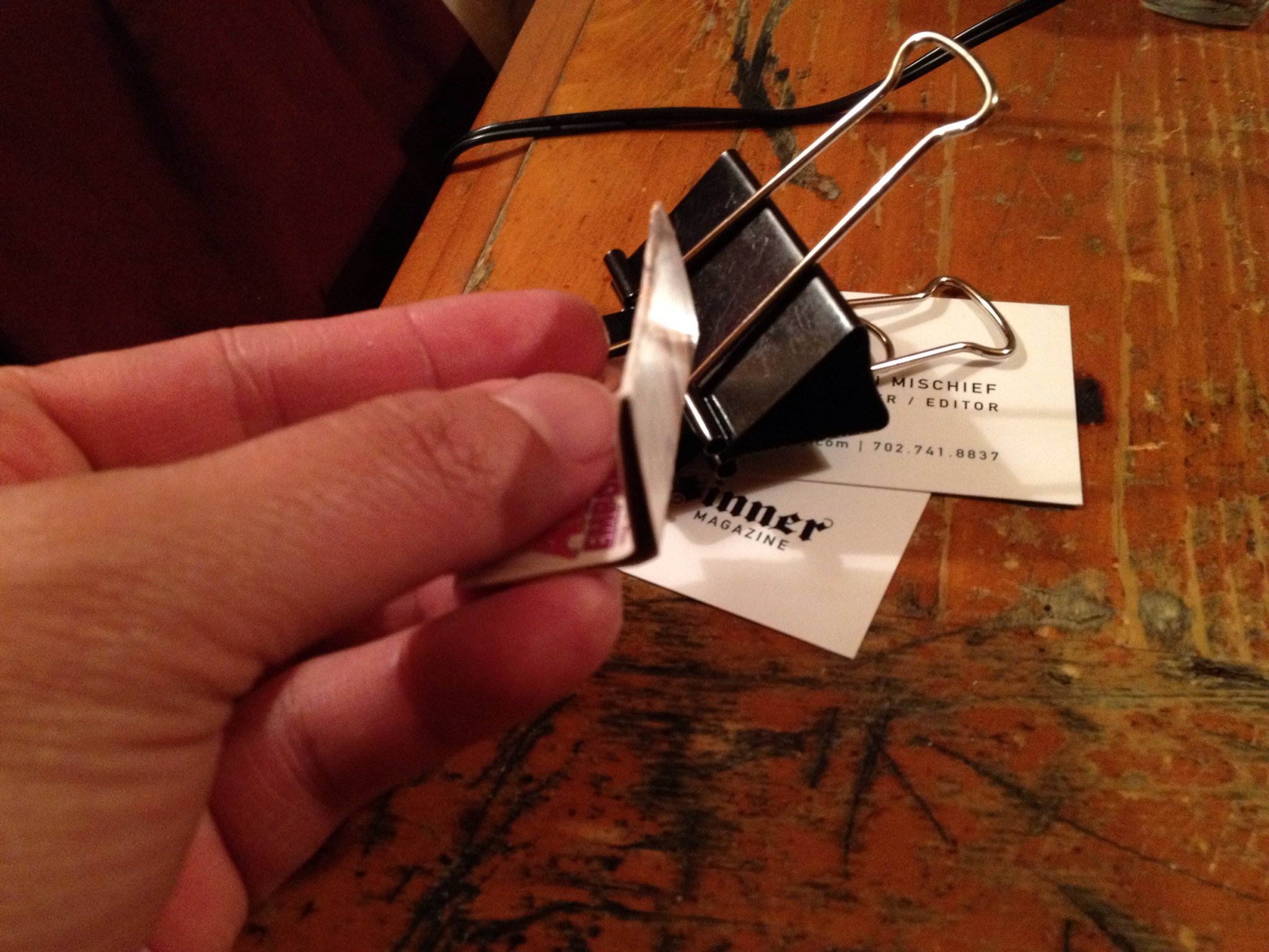 Craft Tip: Use Binder Clips as Mini Clamps and Easels