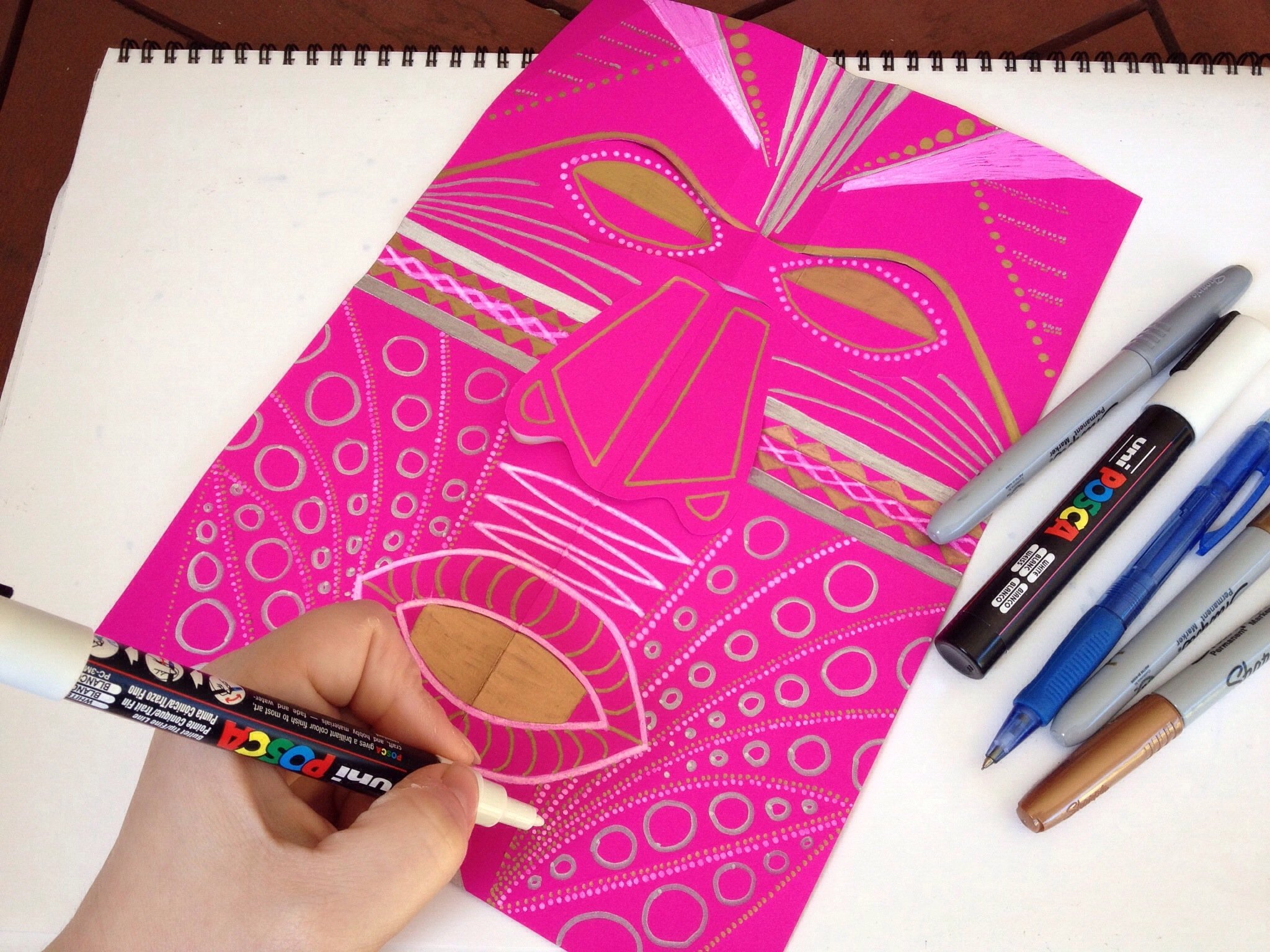How To Draw A Tribal Mask Art Projects For Kids