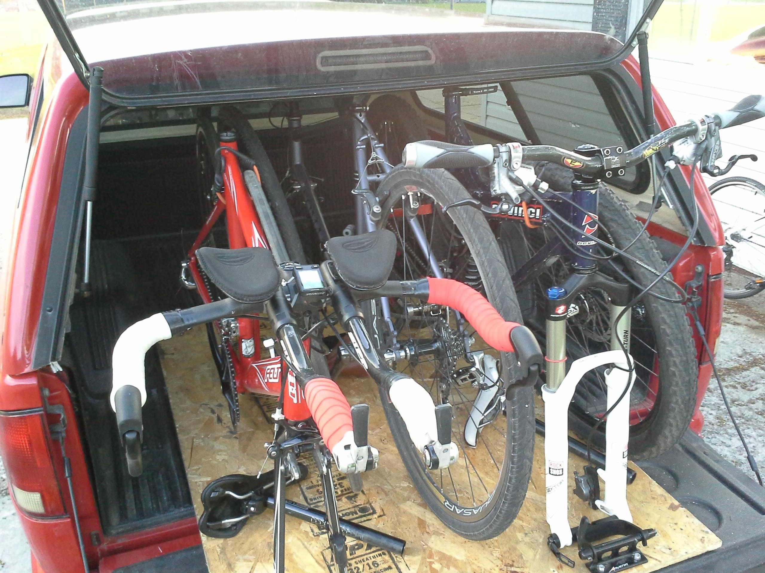 diy bike rack for truck bed