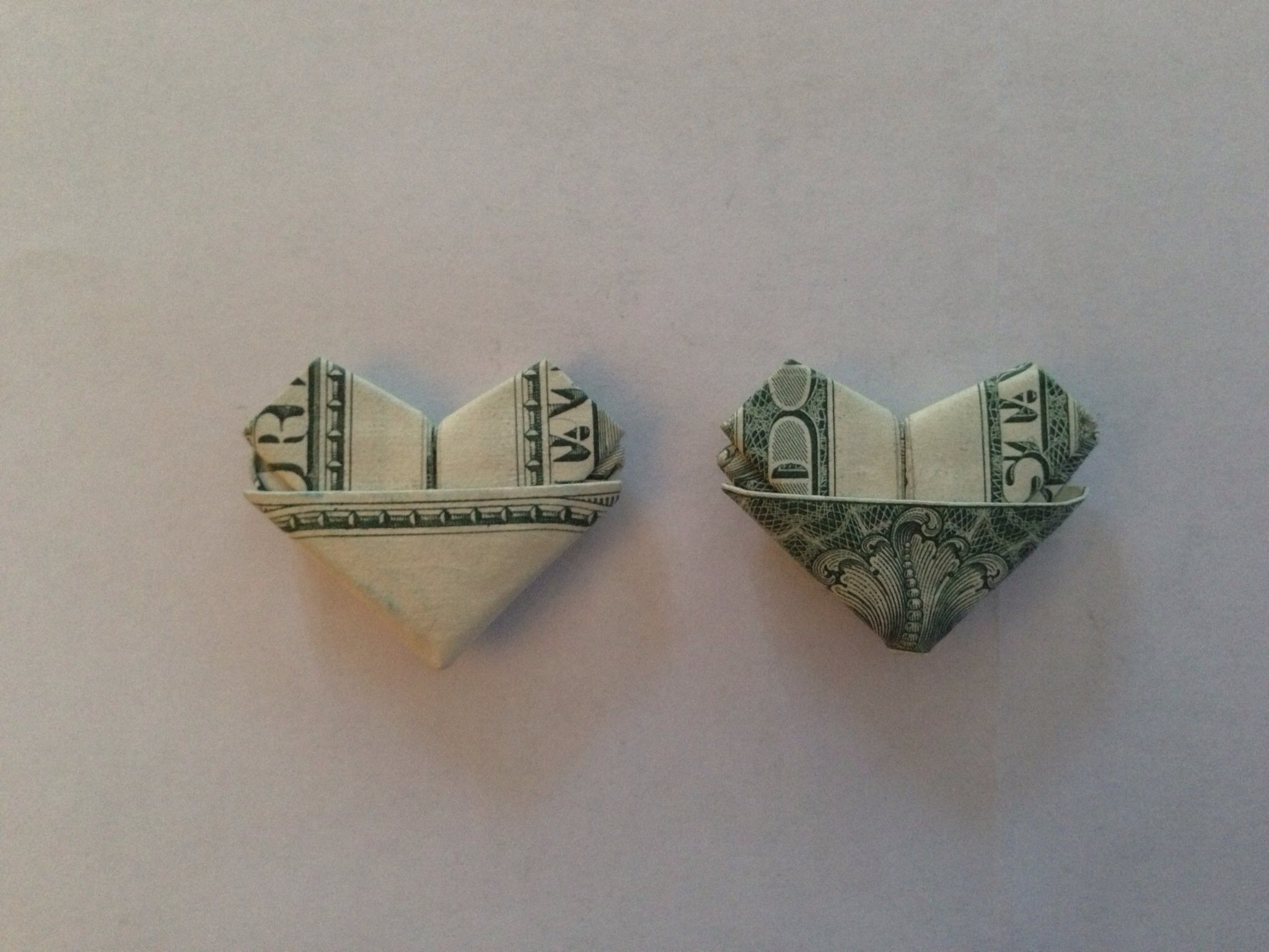 How To Fold A Dollar Any Bill Into A Heart B C Guides