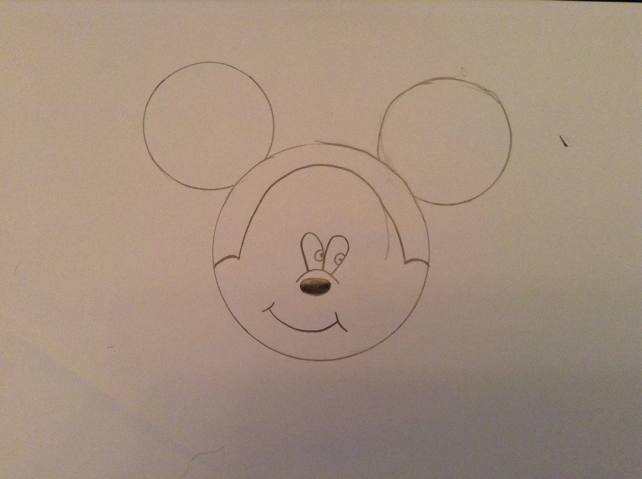 How to draw mickey mouse - B+C Guides