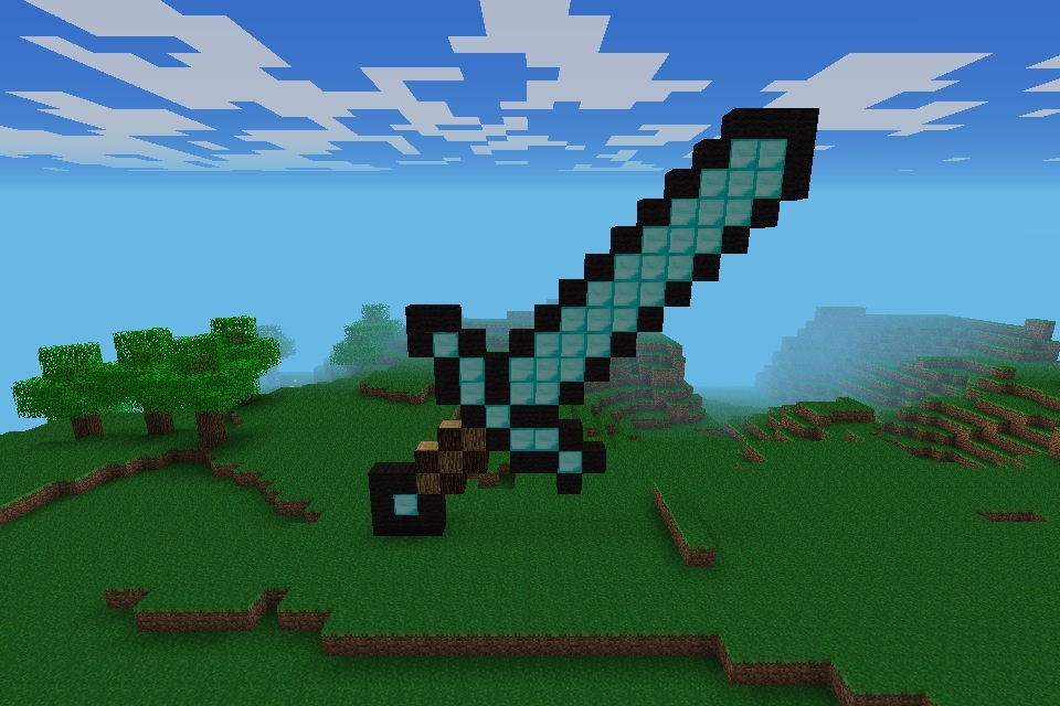 How To Make A Diamond Sword Minecraft Pixel Art B C Guides