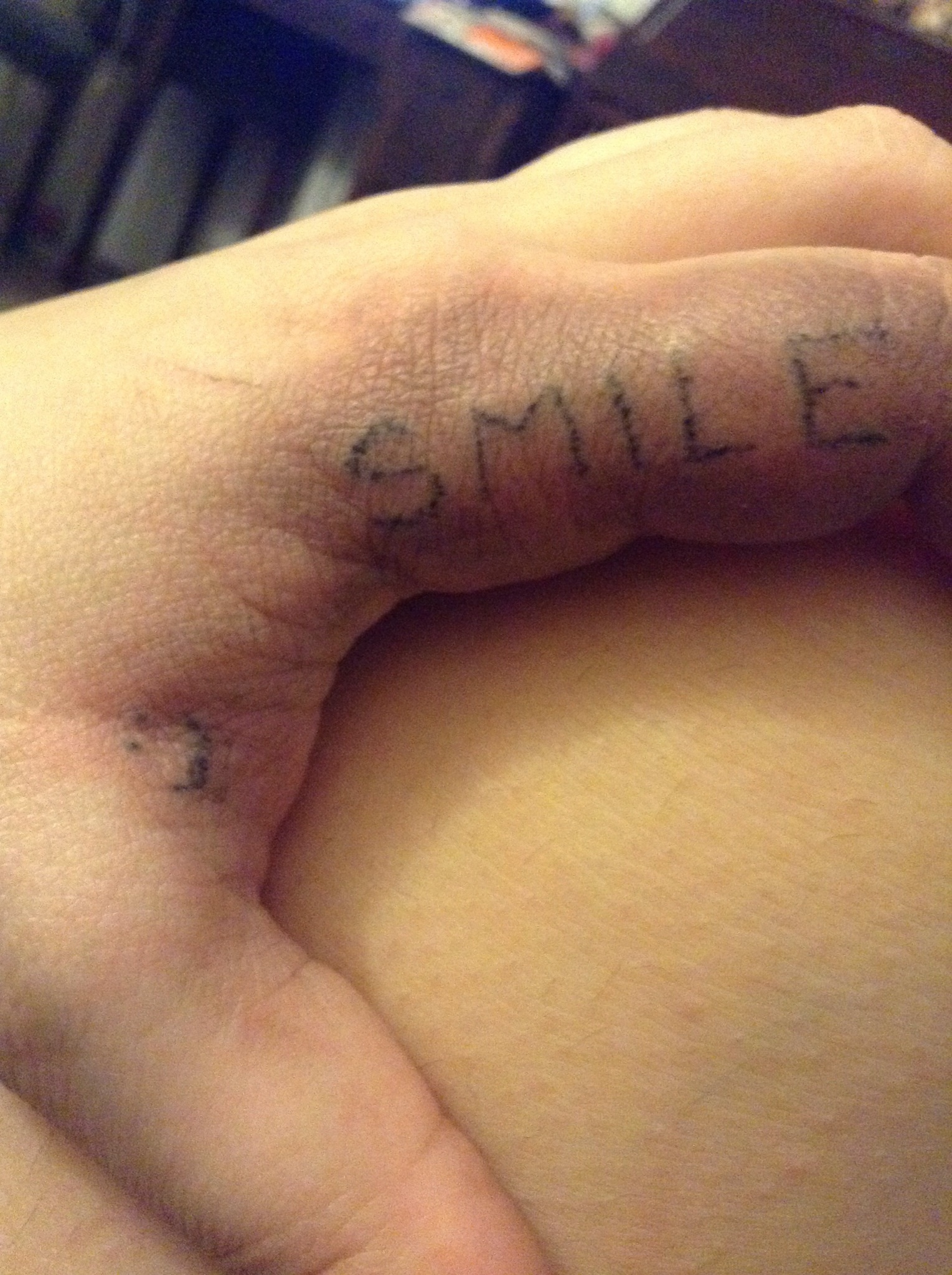 drunkenly gave myself a really shitty stick n poke with pen ink PLS HELP i  have no idea what to do w this but i know something isnt right advice  pls 