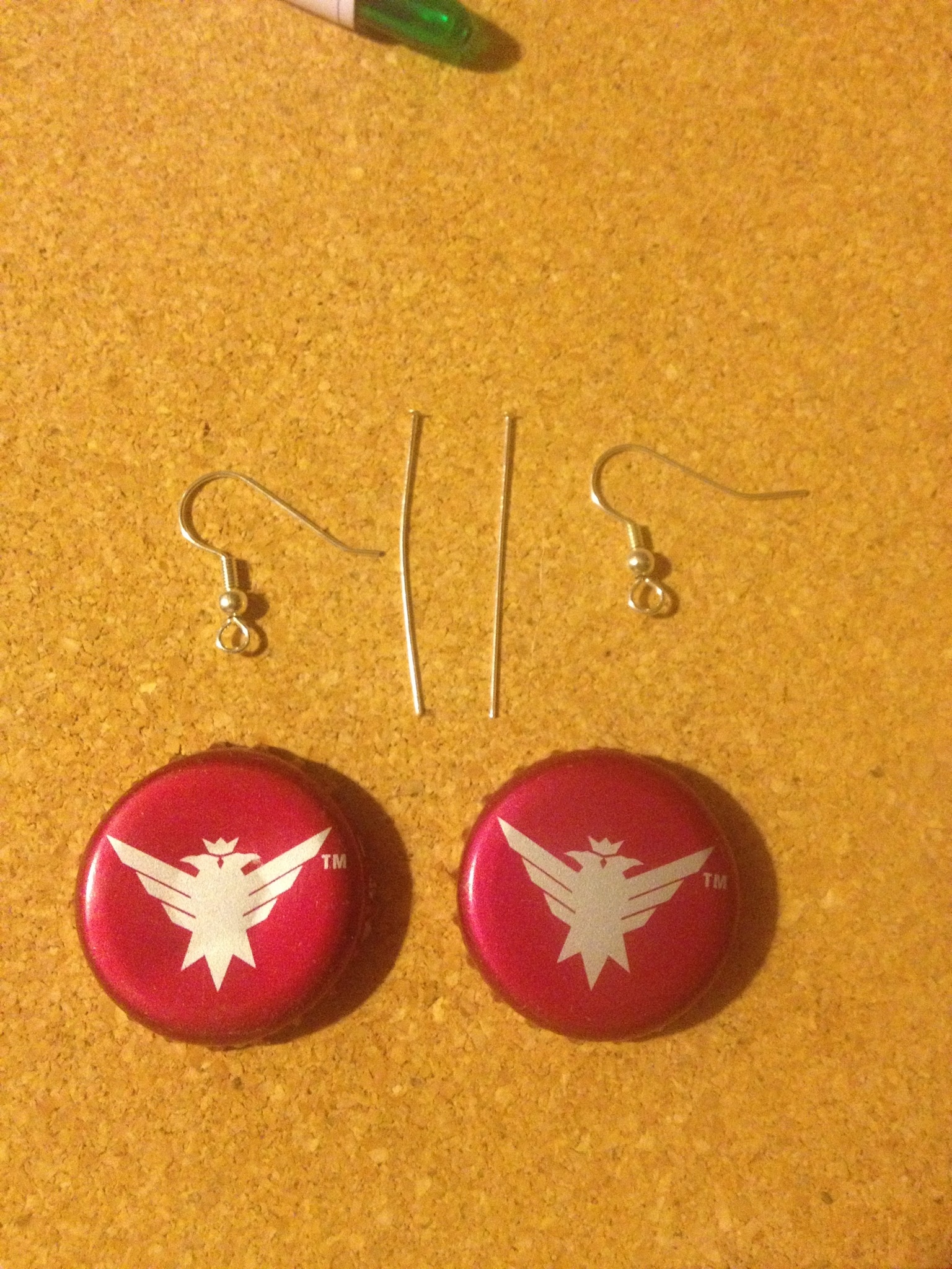 Diy bottle cap on sale earrings