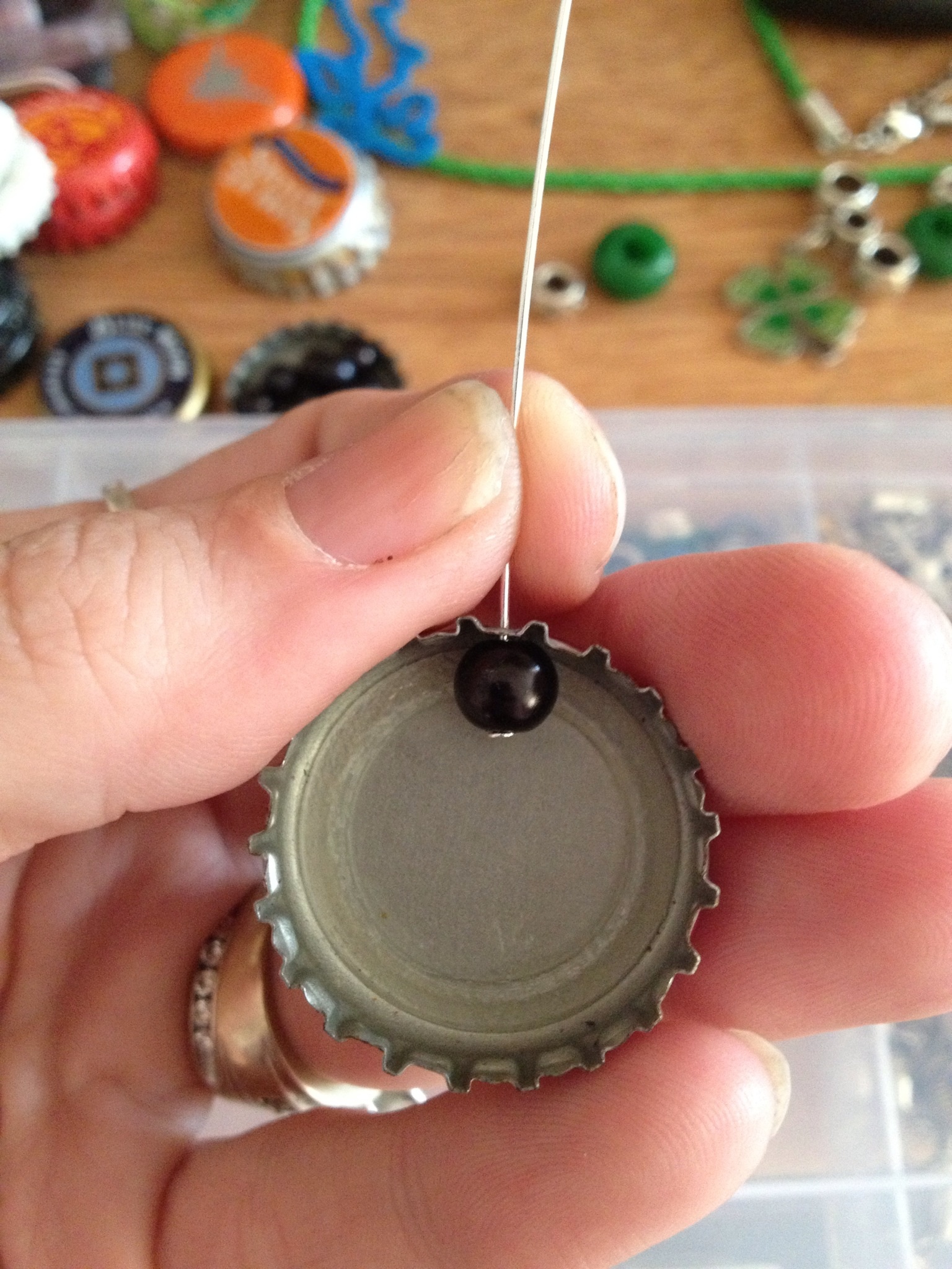 Diy bottle cap earrings sale