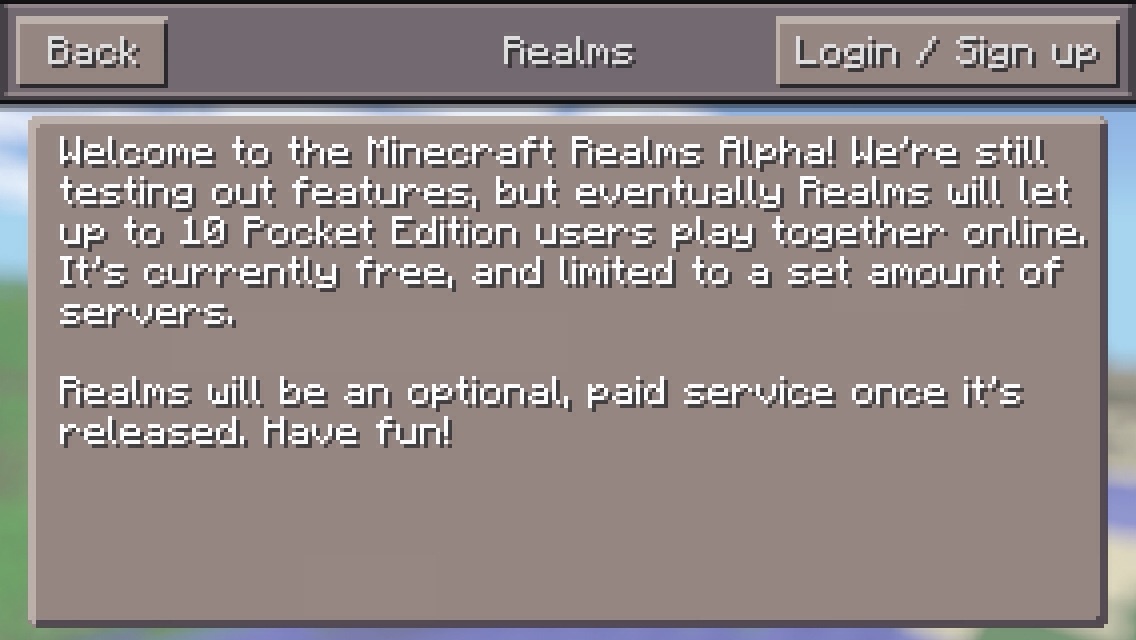 Minecraft 'Realms' paid online gameplay coming to Pocket Edition