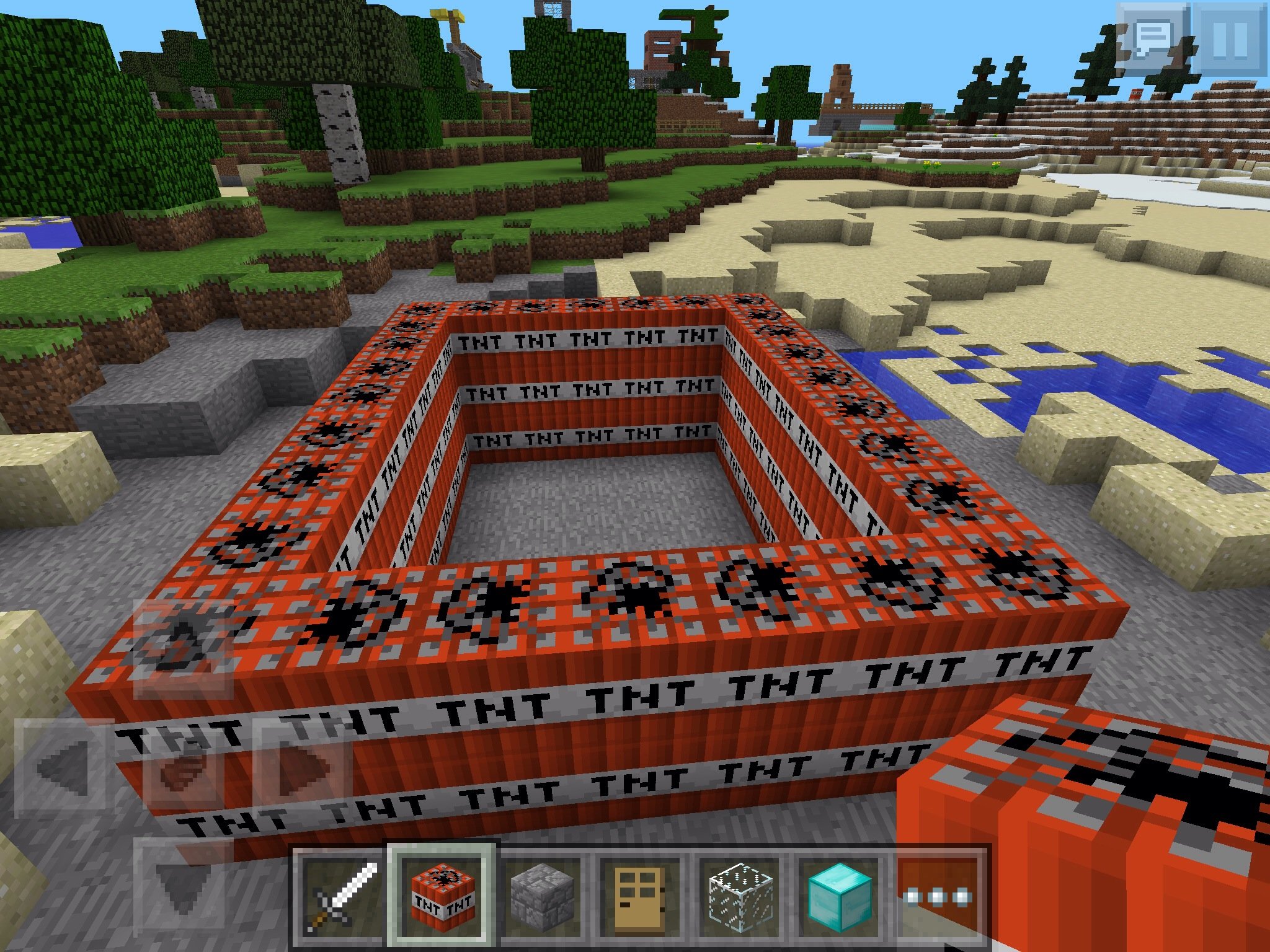How To Build A Cool Tnt House In Minecraft My World B C Guides