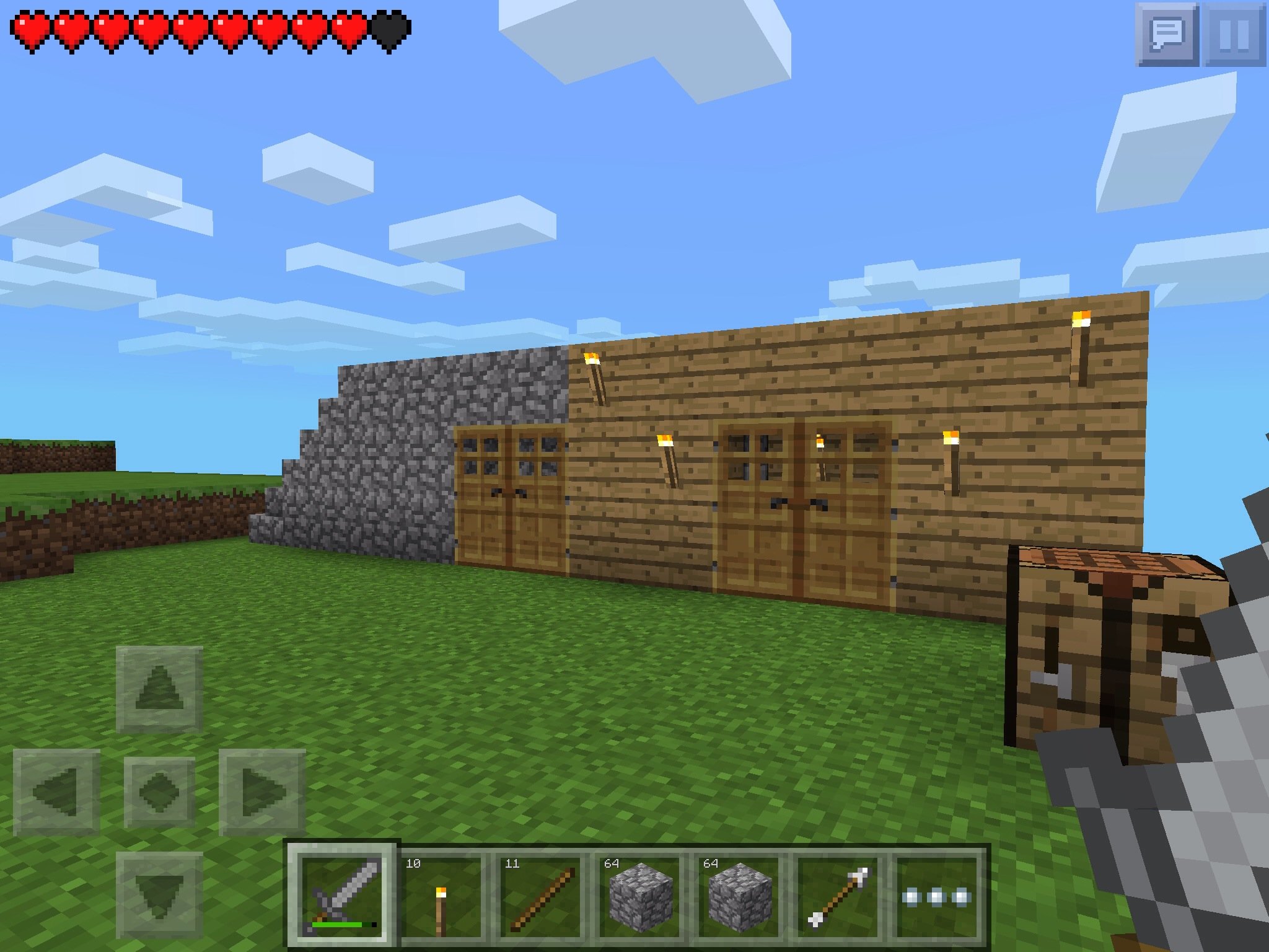 minecraft pe barn