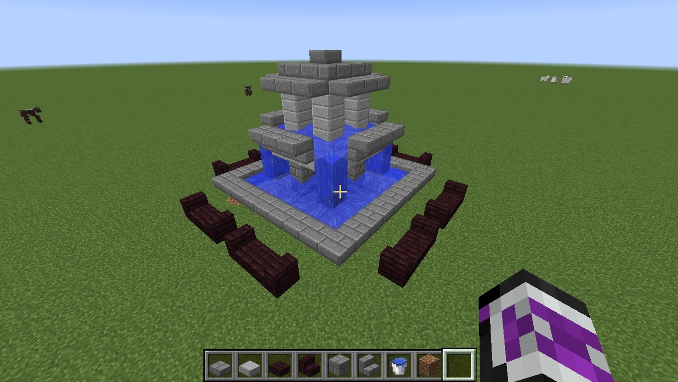 How to make a simple fountain in minecraft - B+C Guides