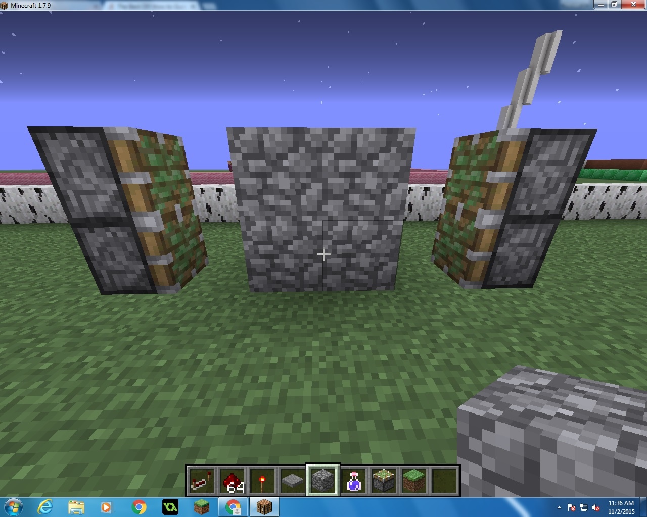 How To Make A Simple Redstone Door B C Guides