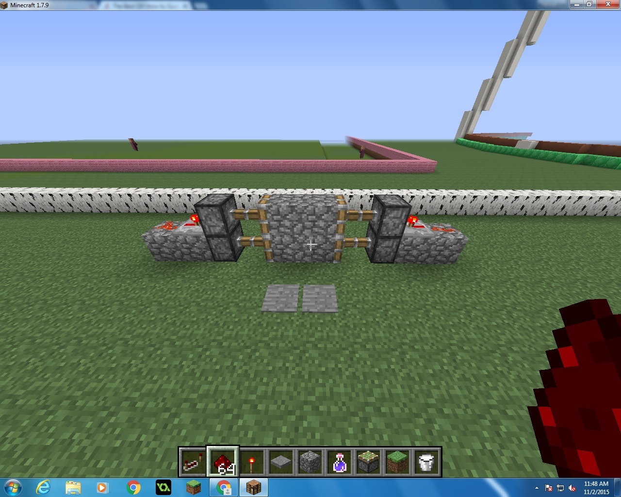 How To Make A Simple Redstone Door B C Guides