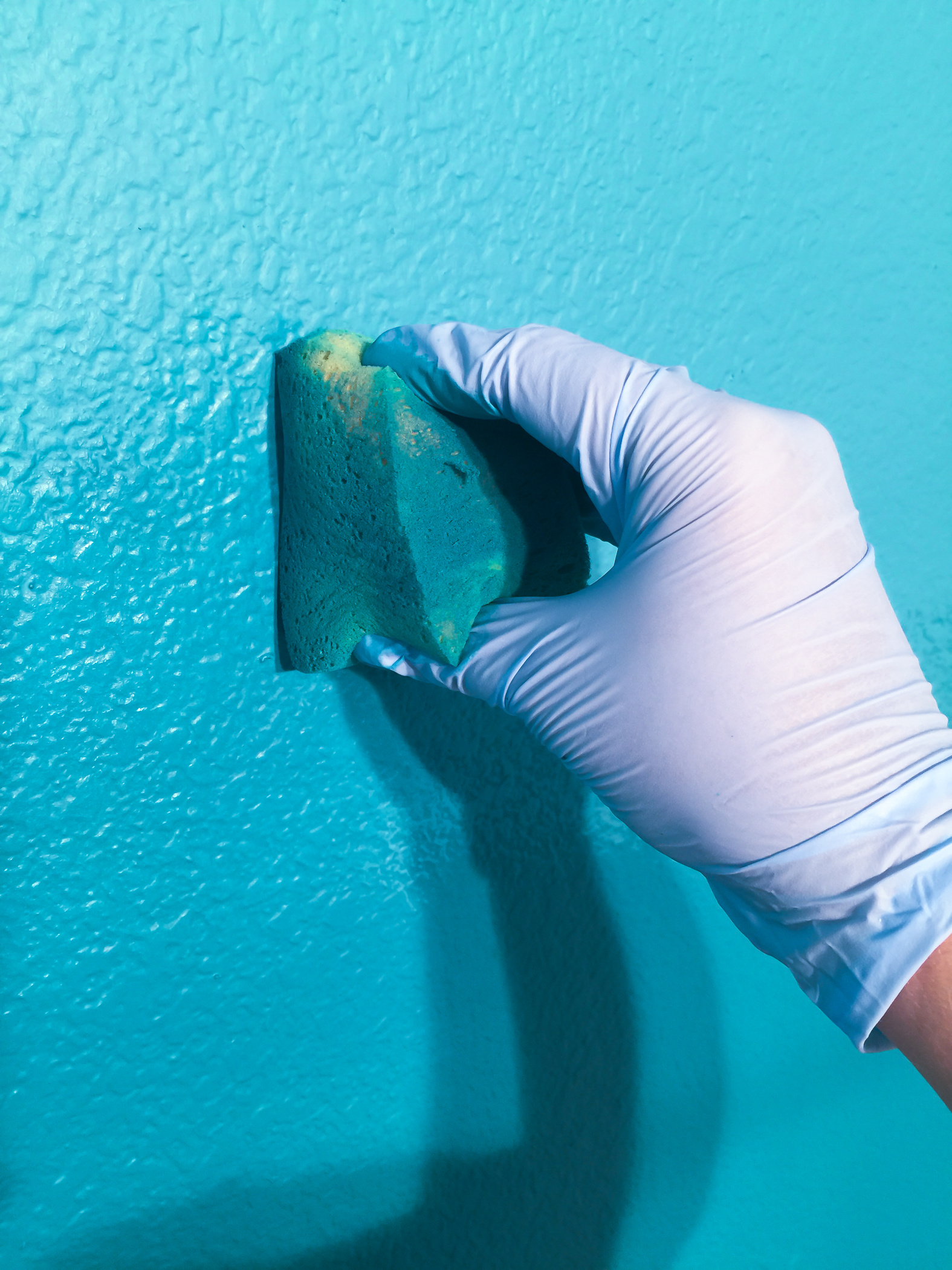 how to paint an ombre ocean wall