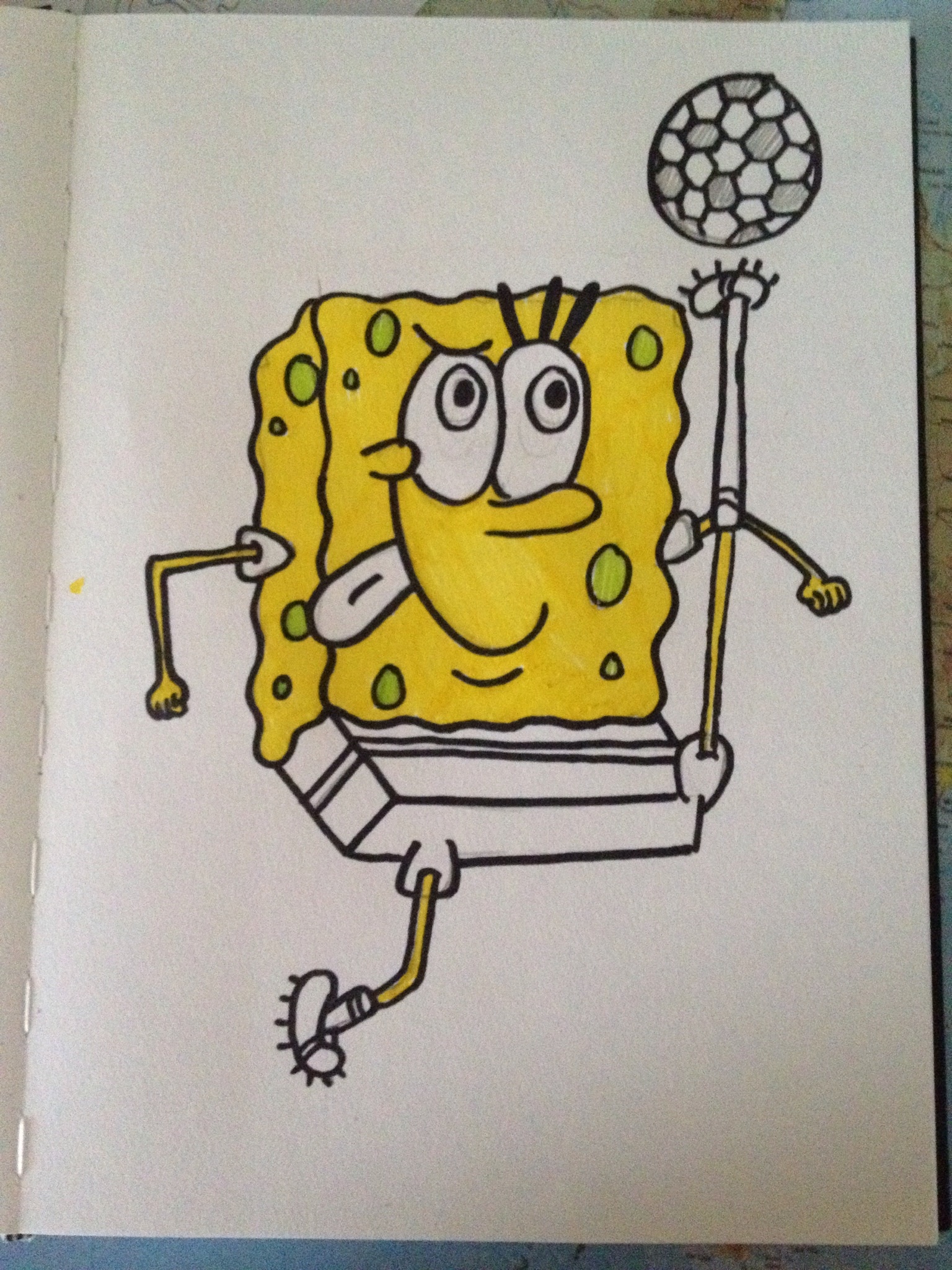 How To Draw Spongebob Squarepants With Pencil