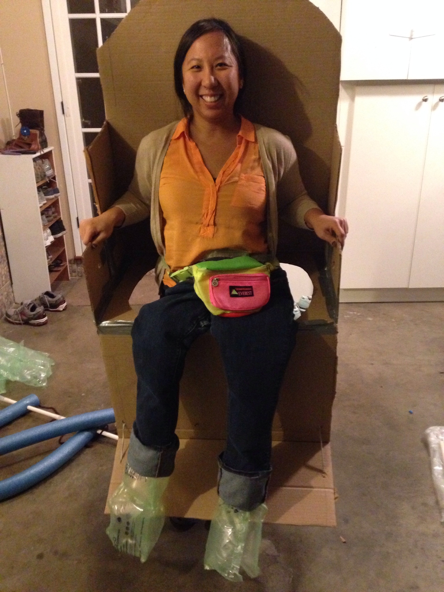 Roller Coaster DIY Cardboard Costume