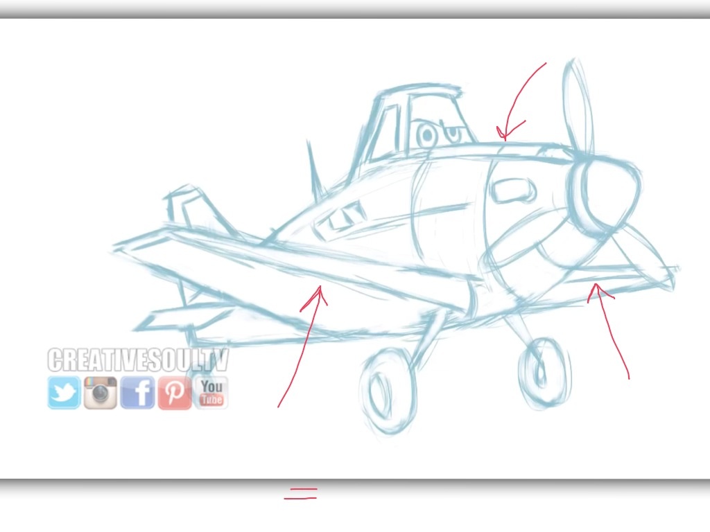 How to draw dusty from disney's animated movie planes - B+C Guides