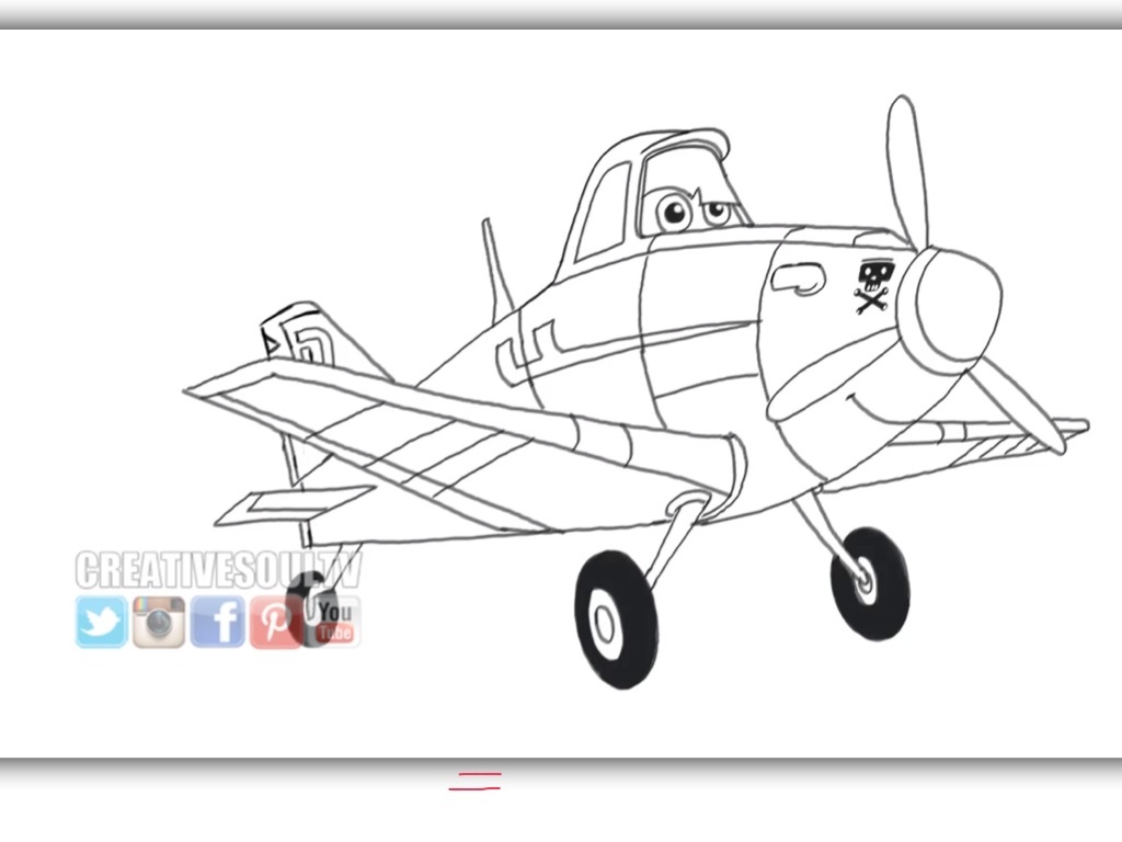 How to draw dusty from disney's animated movie planes - B+C Guides