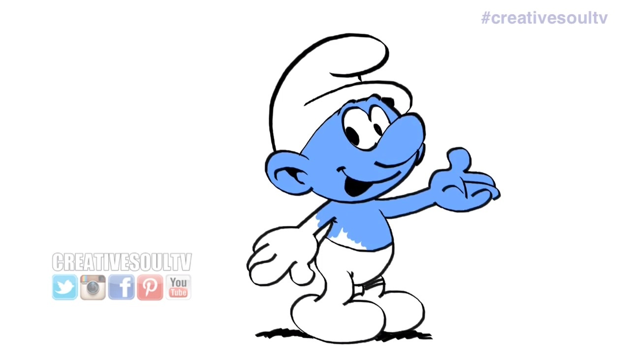 How to Draw a Smurf  Easy Drawing Art