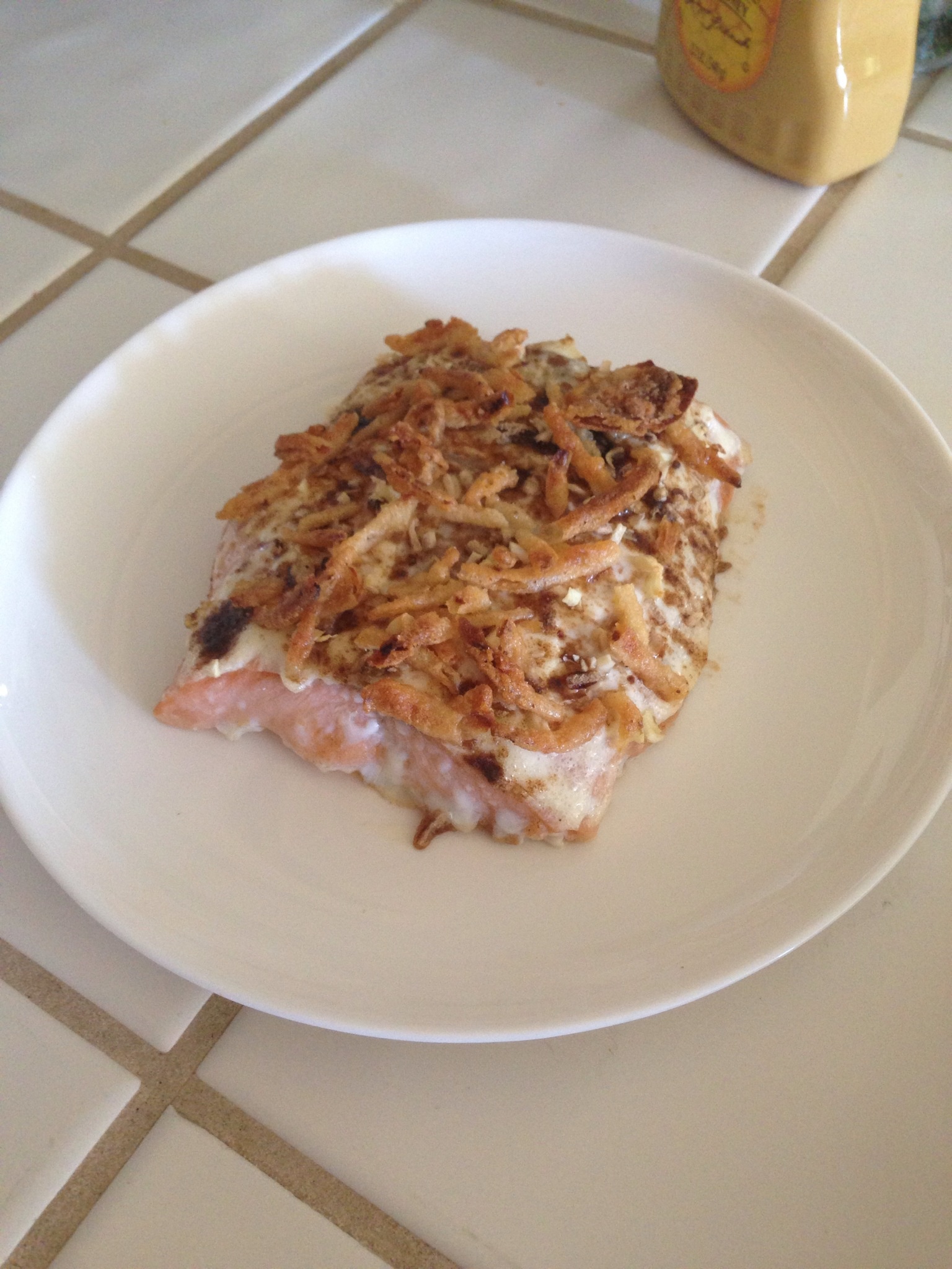 BAKED SALMON, LIPTON ONION SOUP MIX