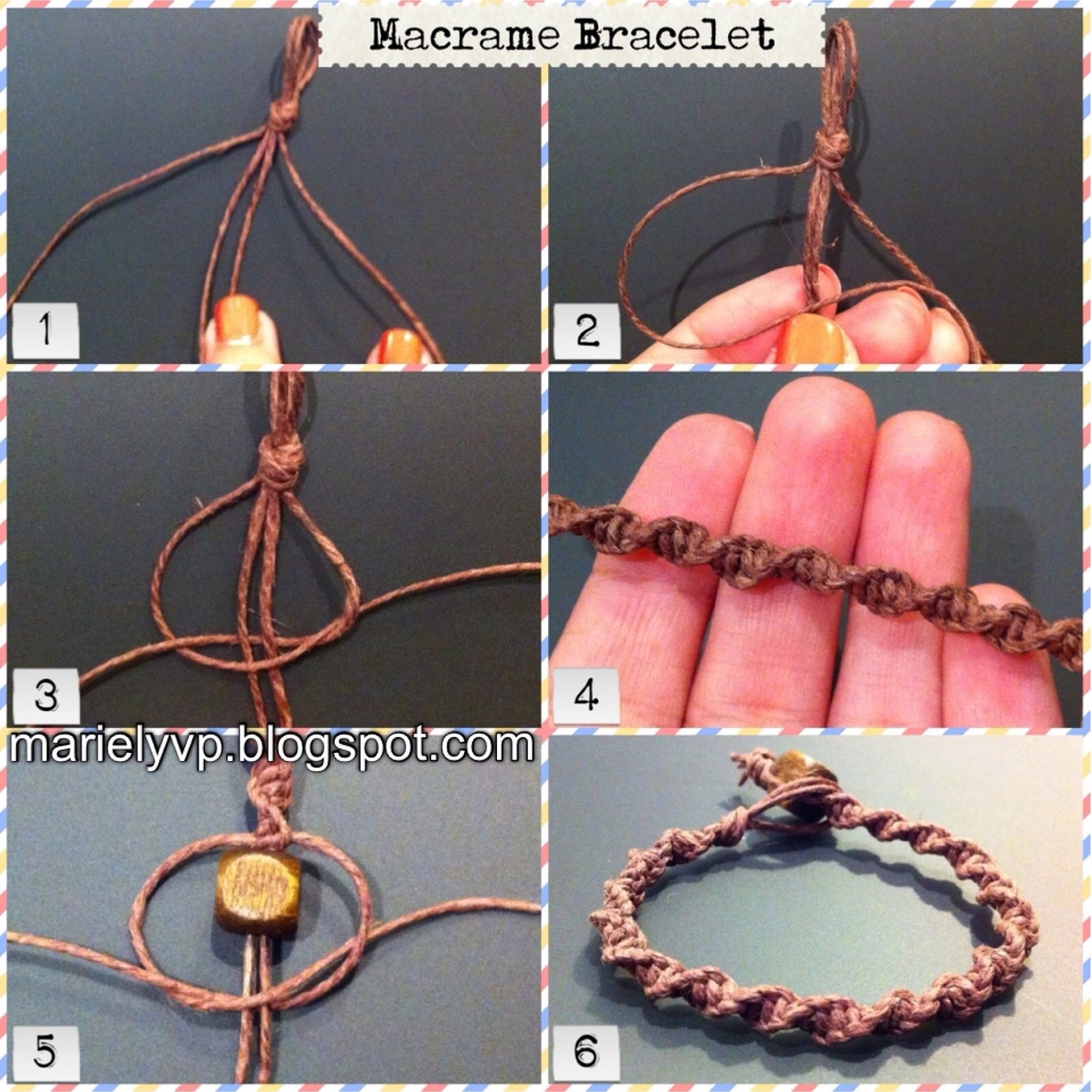 Macrame bracelet instructions hot sale with pictures