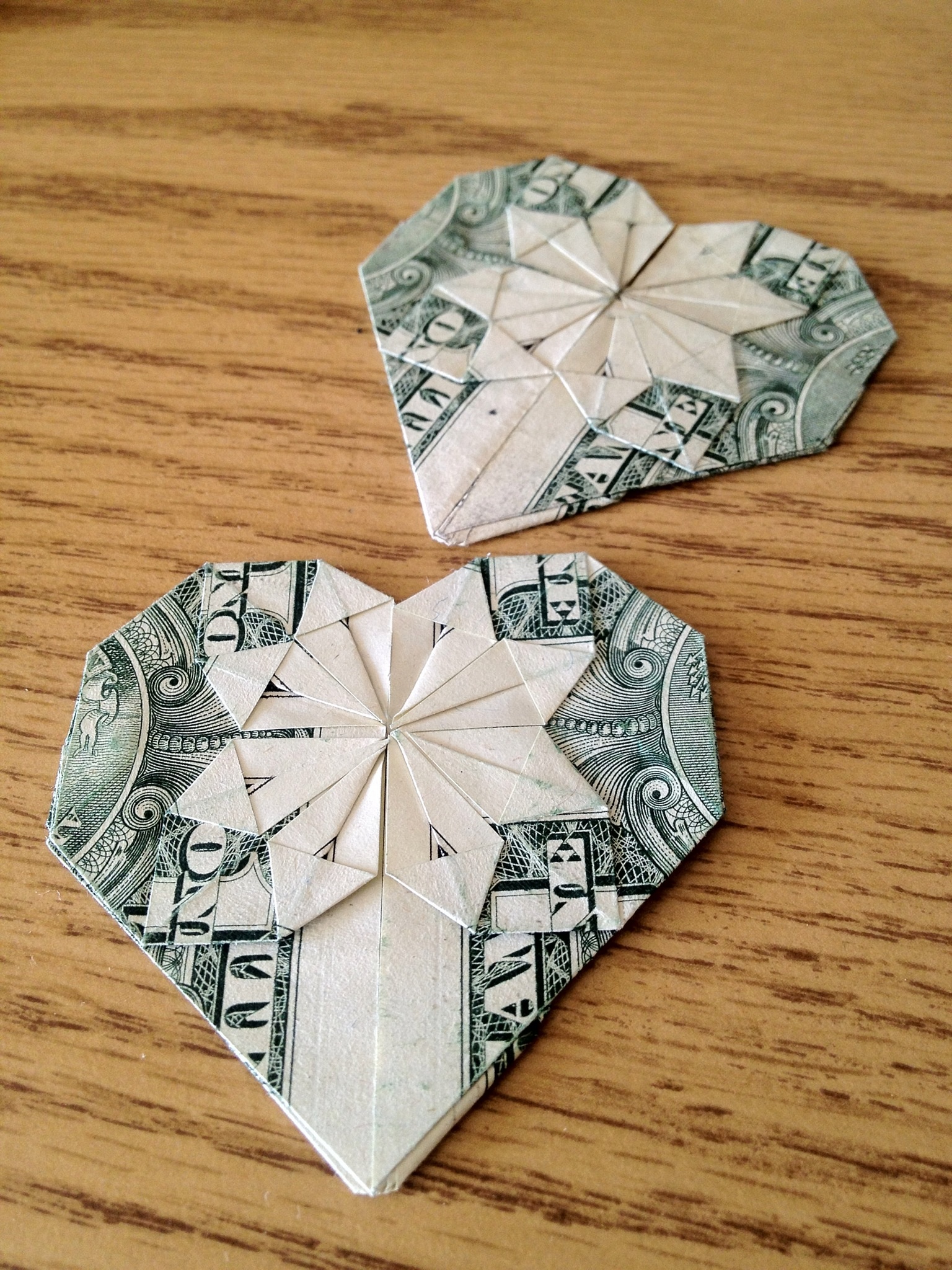 How To Make An Origami Heart From A Dollar B C Guides