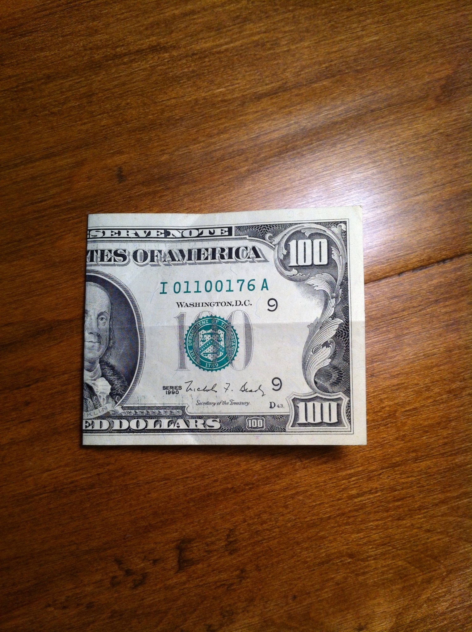 Bowtie Hundred Dollar Bill