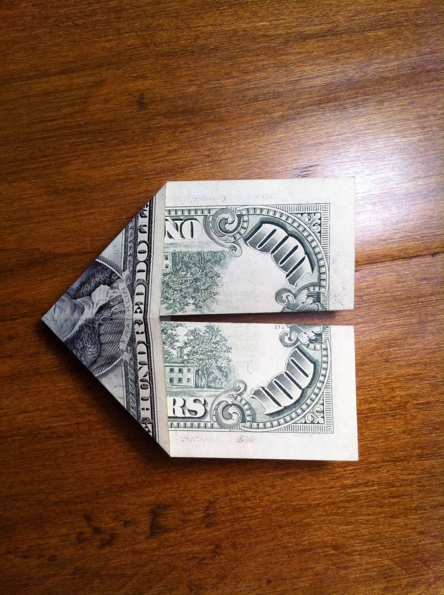 how to make a bow tie with a dollar bill