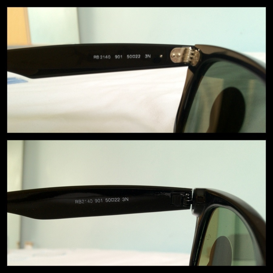 how to identify real ray ban sunglasses