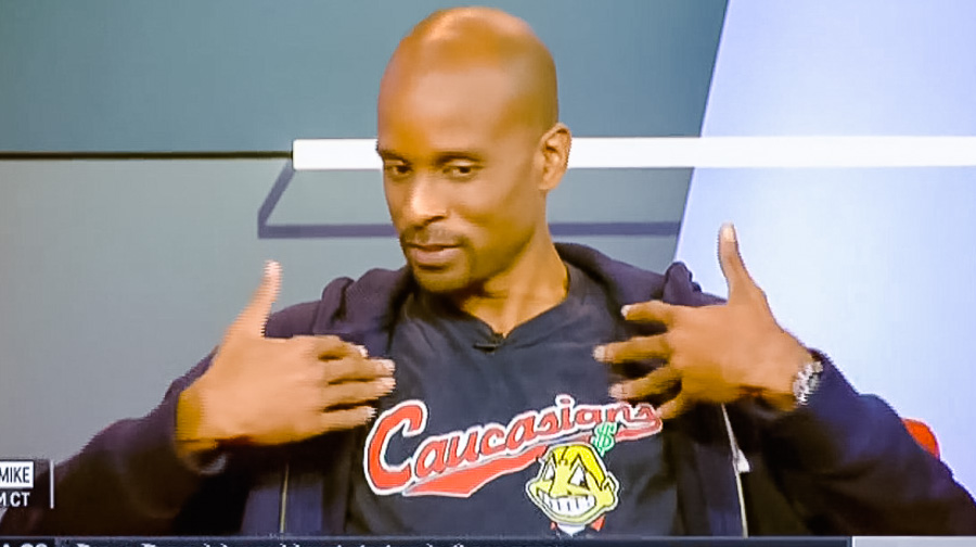 Twitter erupts after ESPN host wears 'Caucasians' shirt to call out  Cleveland 'Indians' logo - Raw Story