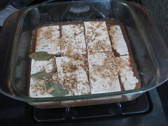 Marinating tofu