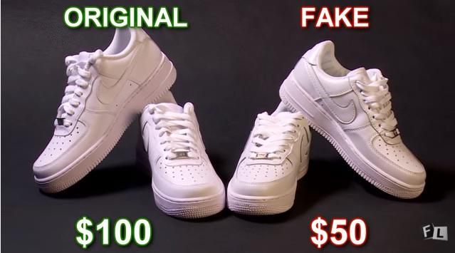 white air force 1 real vs fake