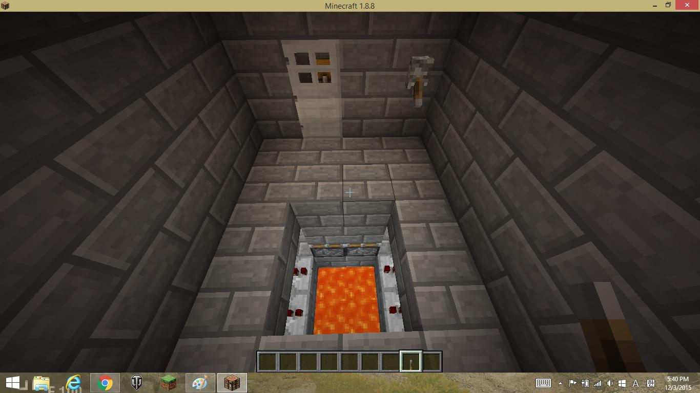 Drop Down Trap In Minecraft