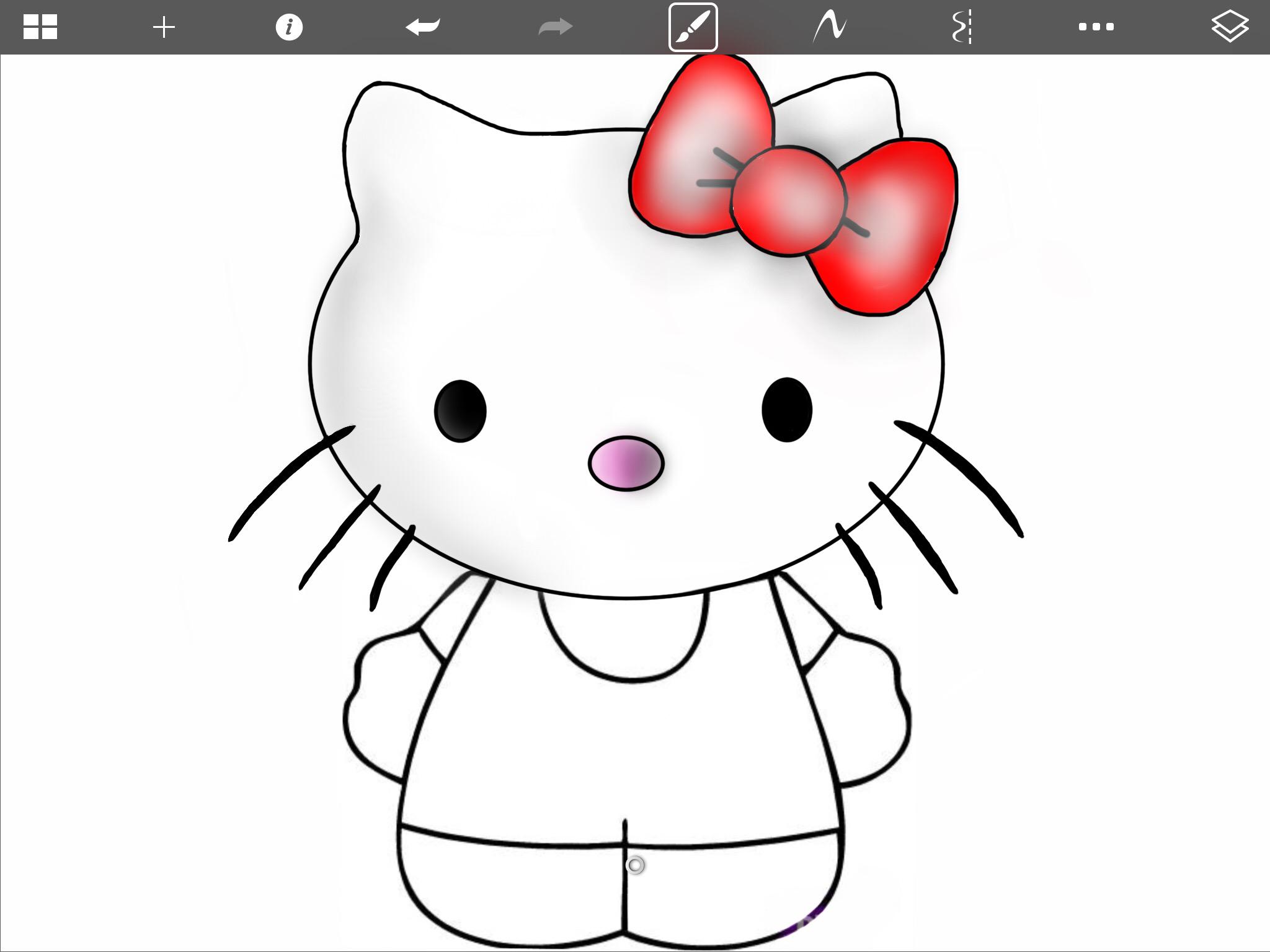 Here's a drawing I made of Hello Kitty. What do you think? : r/drawings