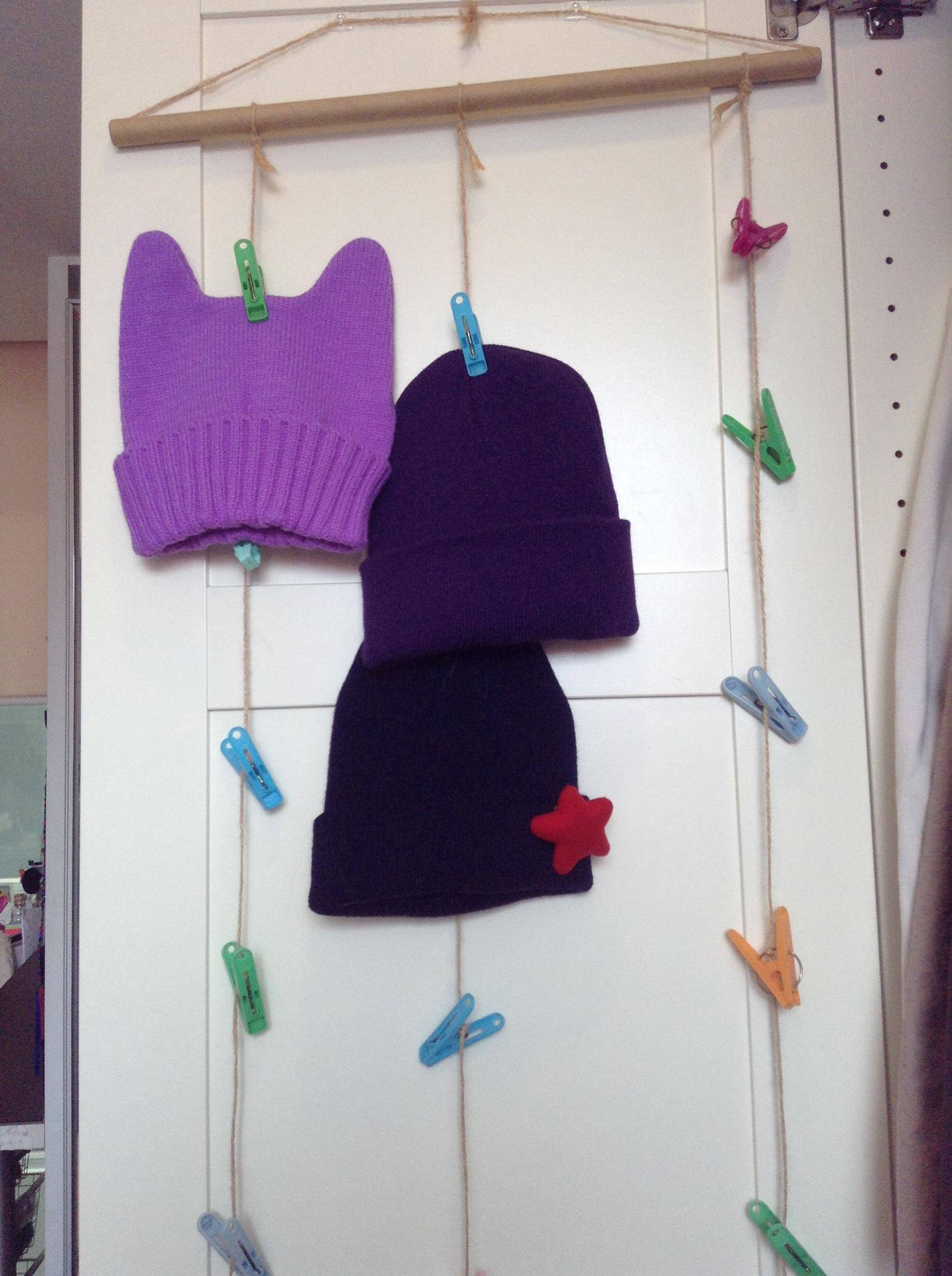 How to make a hanging hat beanie organizer B C Guides