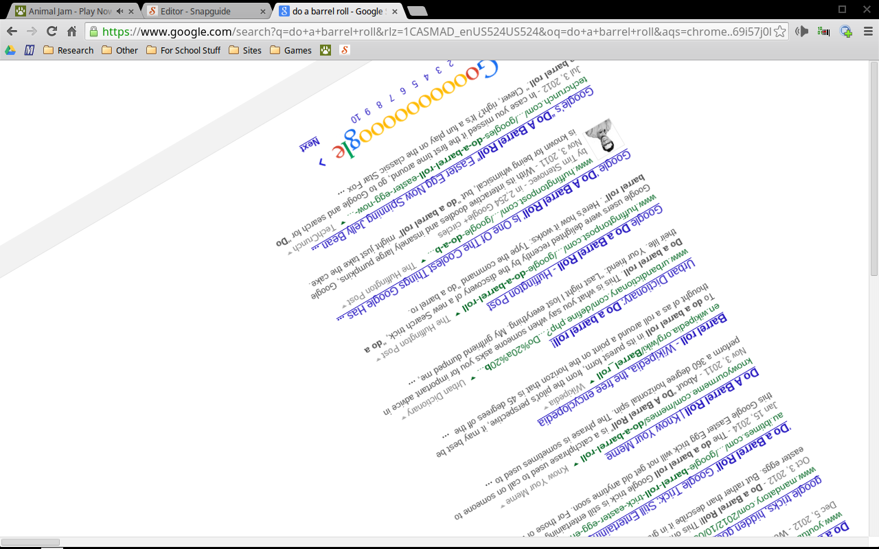 Google Easter Egg: Do A Barrel Roll – Learn Google