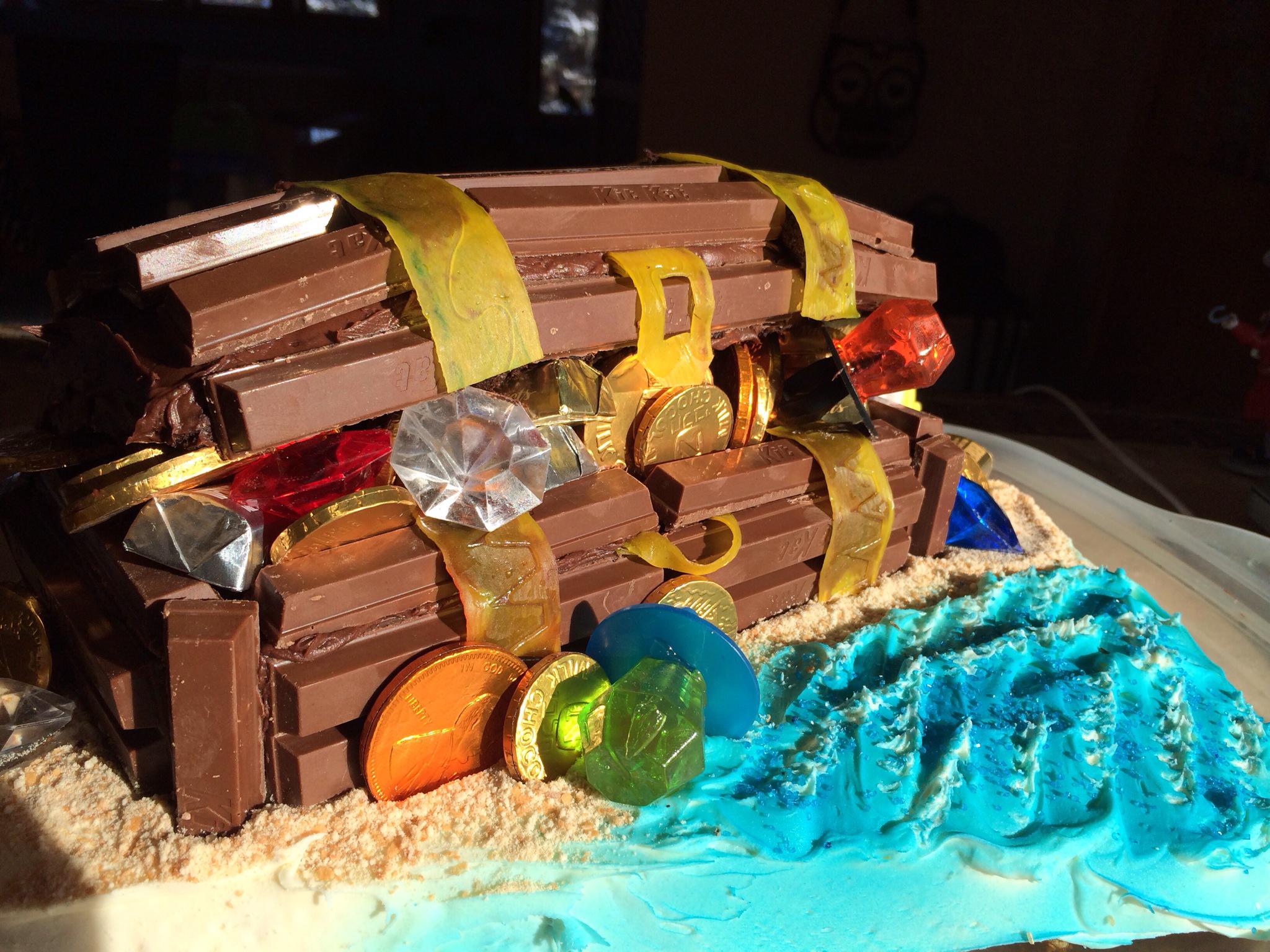 Treasure Chest Cake | My son had a pirate themed fourth birt… | Flickr