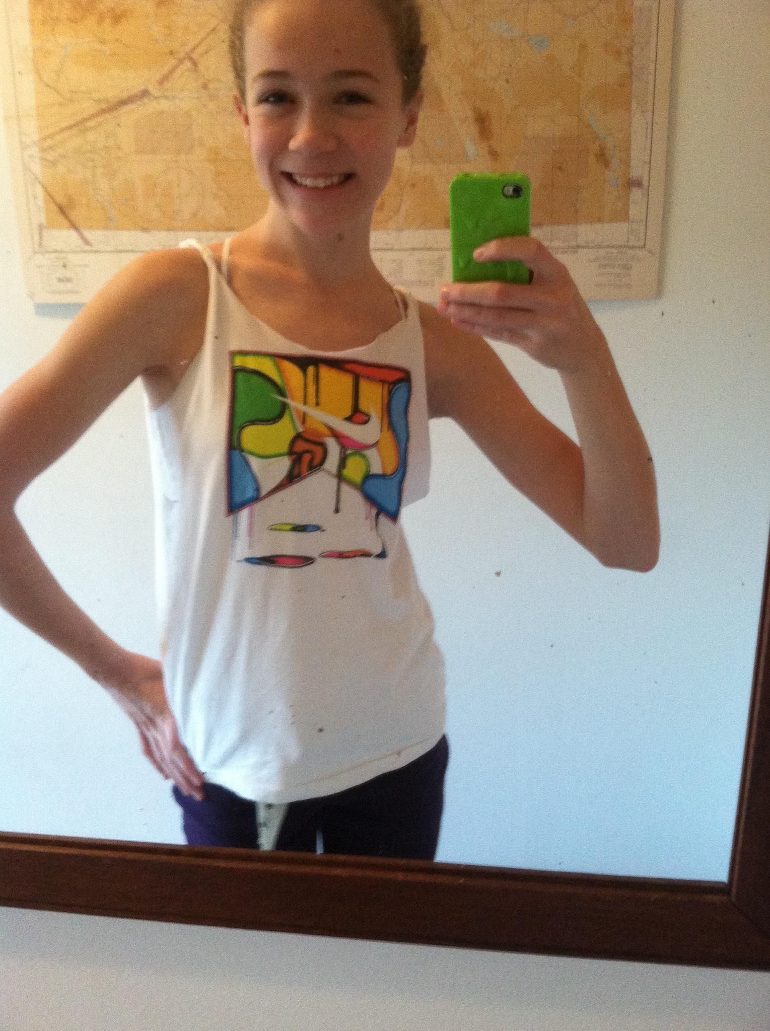 Making a Tank Top from a T-shirt (no sewing) 