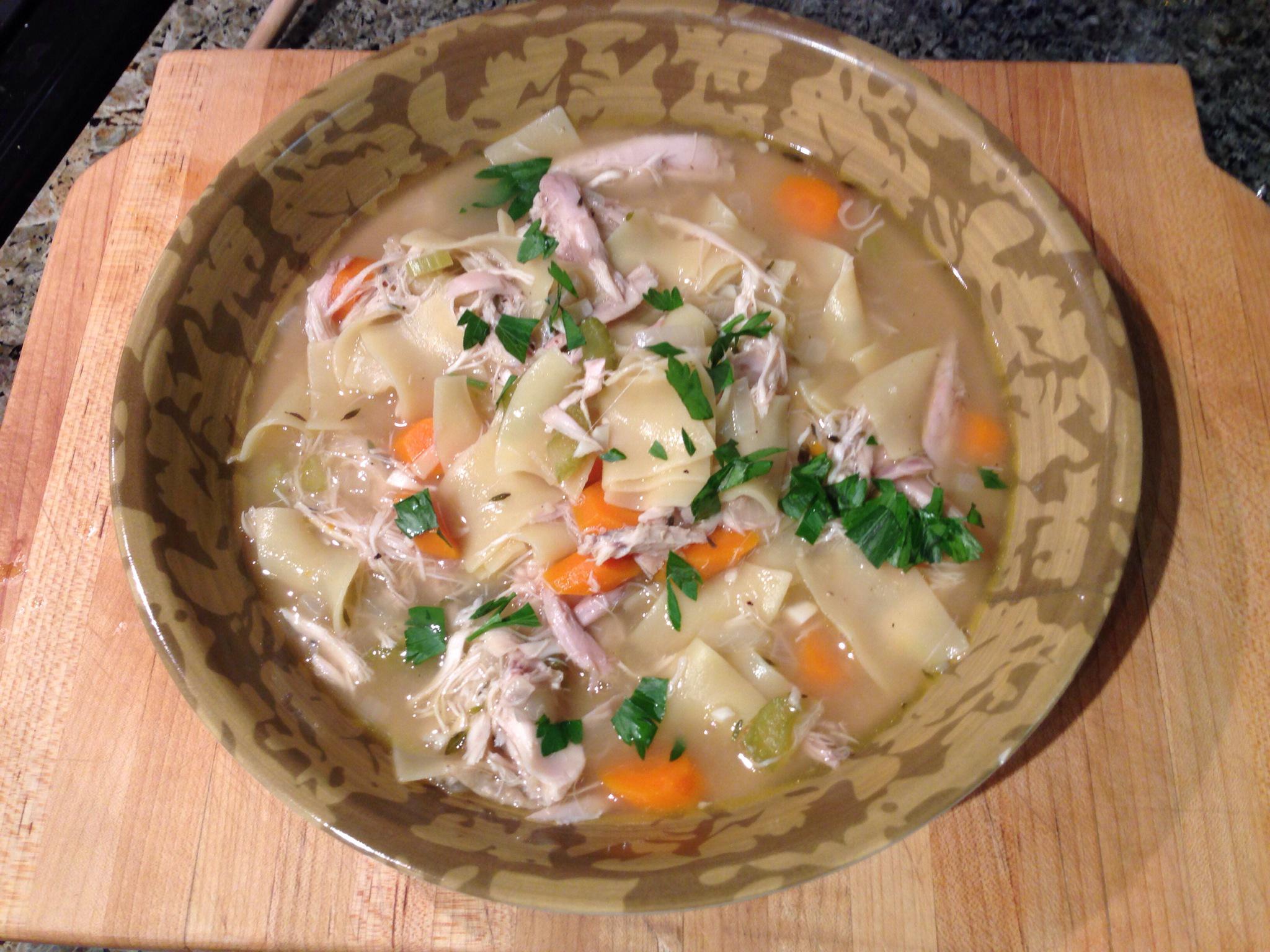 How to Make Chicken Noodle Soup From Scratch, Chicken Noodle Soup Recipe, Tyler Florence