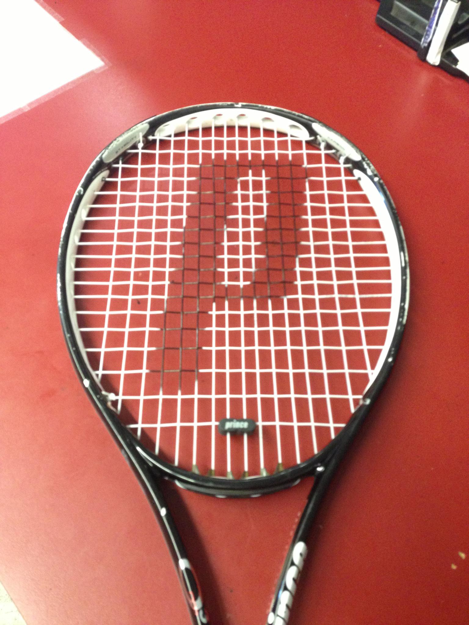 Prince Tennis Racquet Racket Logo String Stencil 