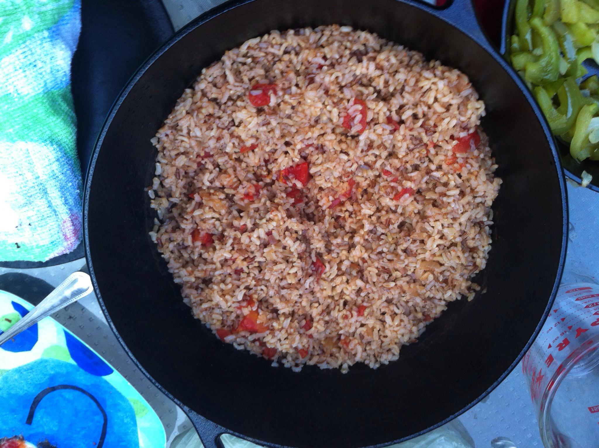 how to cook volcano rice