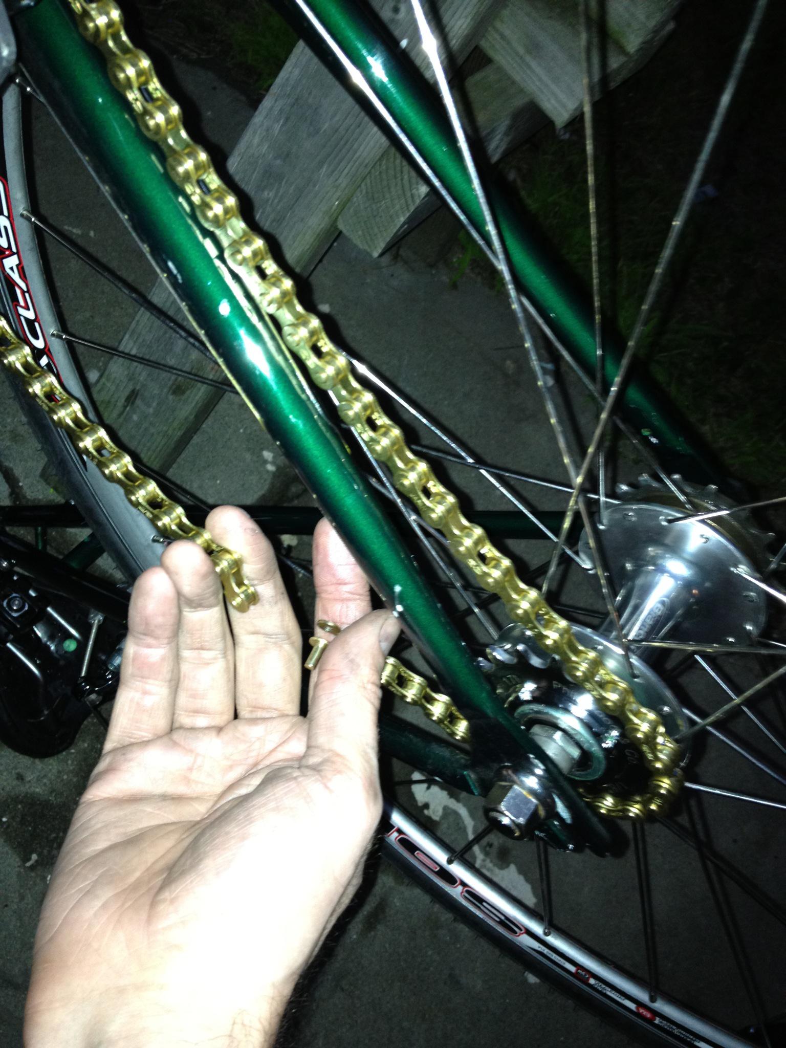 replace single speed bike chain