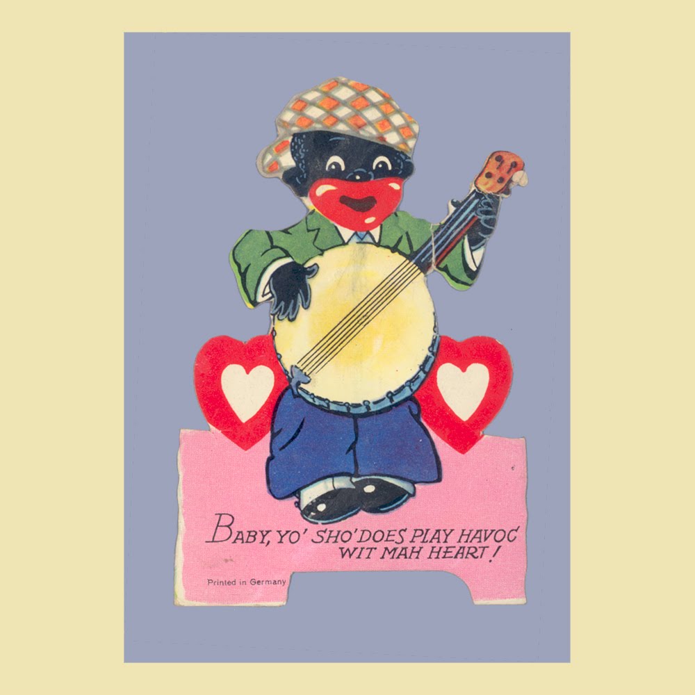 Racist Vintage Valentine's Day Cards: Africans and African